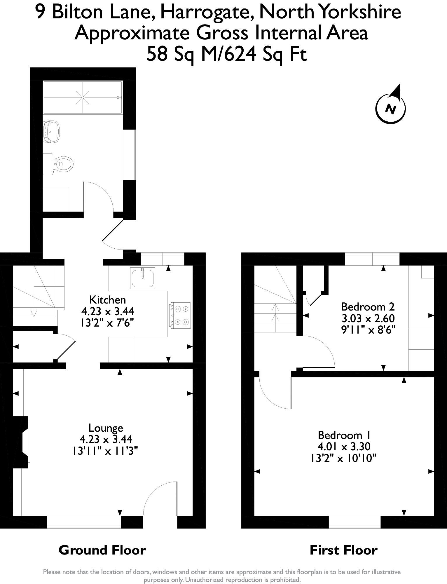 Bilton Lane, Harrogate HG1, 2 bedroom terraced house for sale