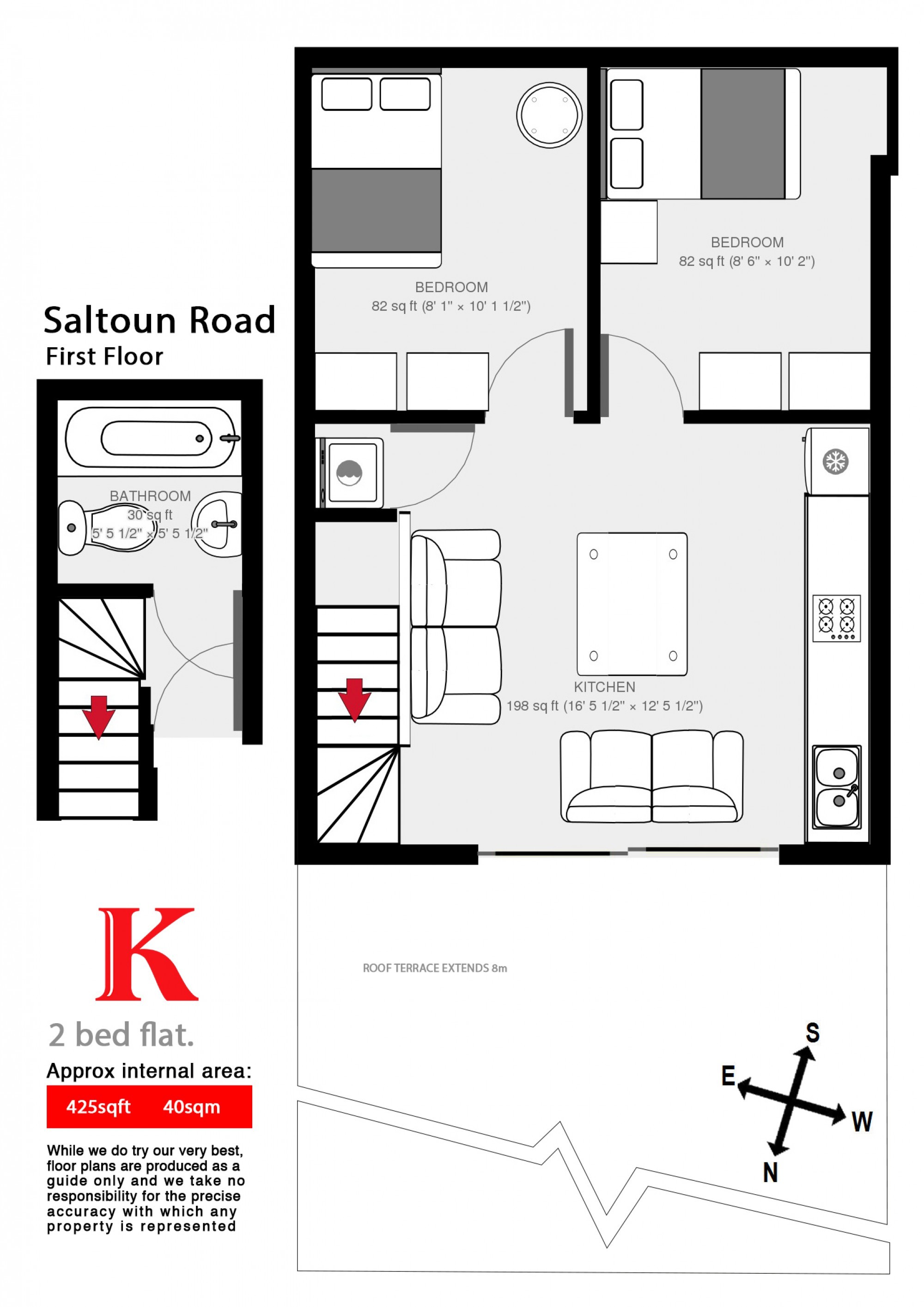 2 Bedrooms Flat to rent in Saltoun Road, Brixton, London SW2