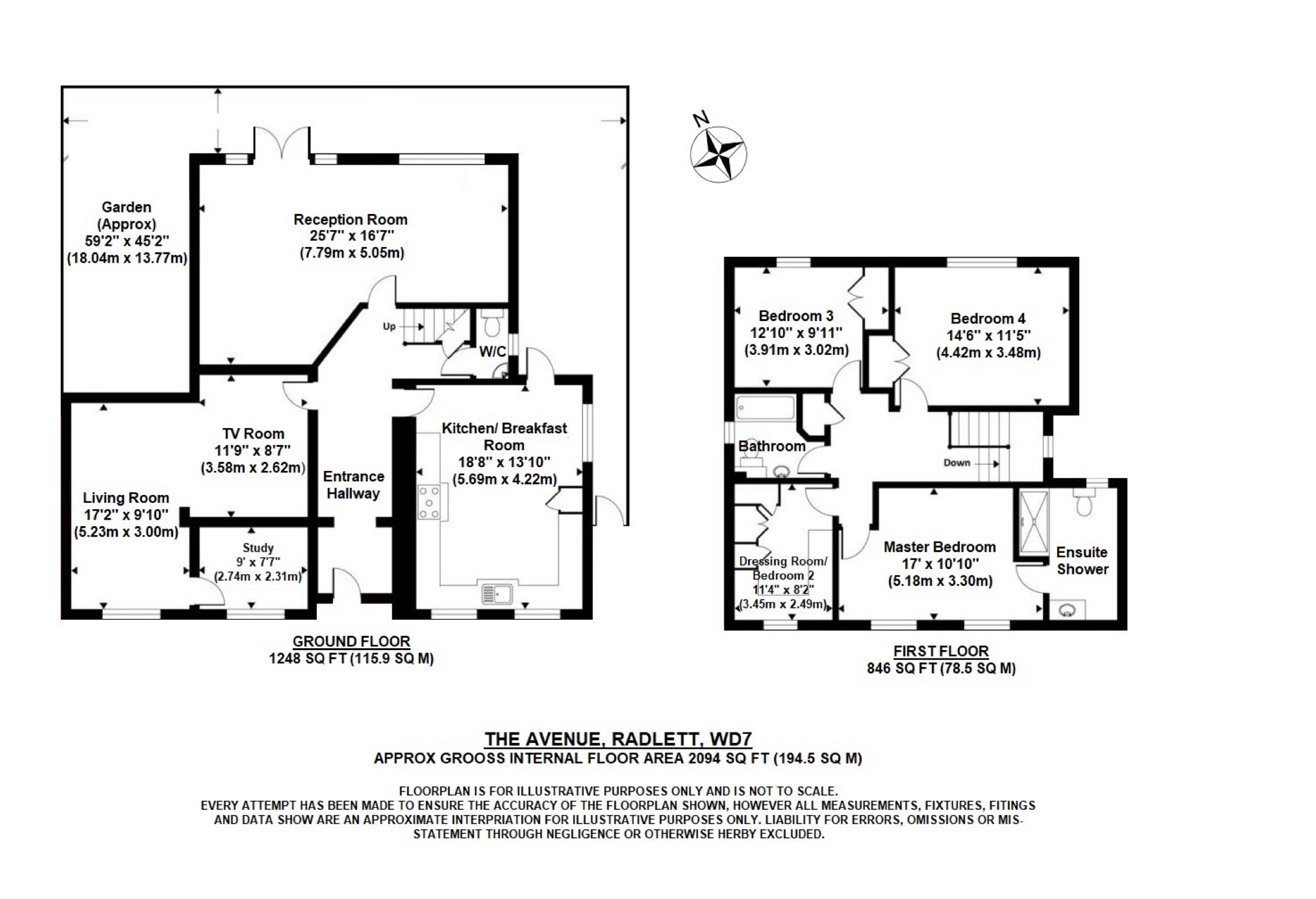 4 Bedrooms Detached house for sale in The Avenue, Radlett, Hertfordshire WD7