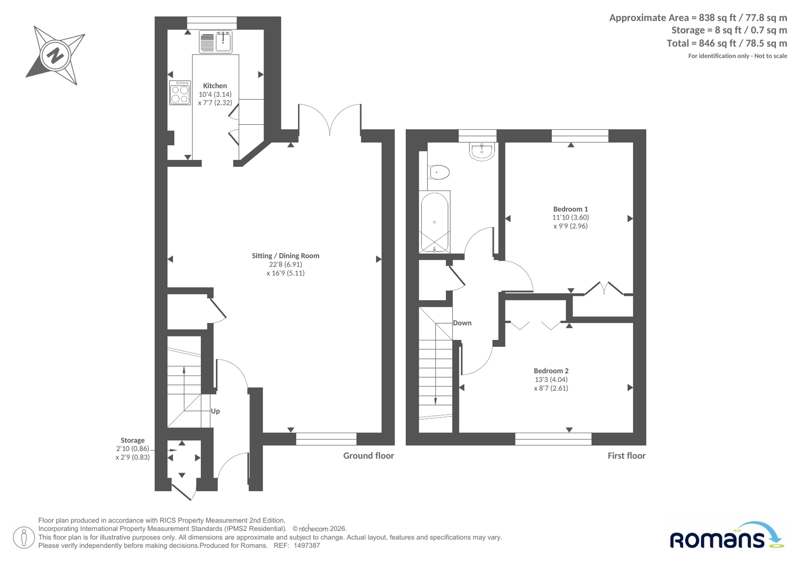 318, Headley Road East, Reading floorplan