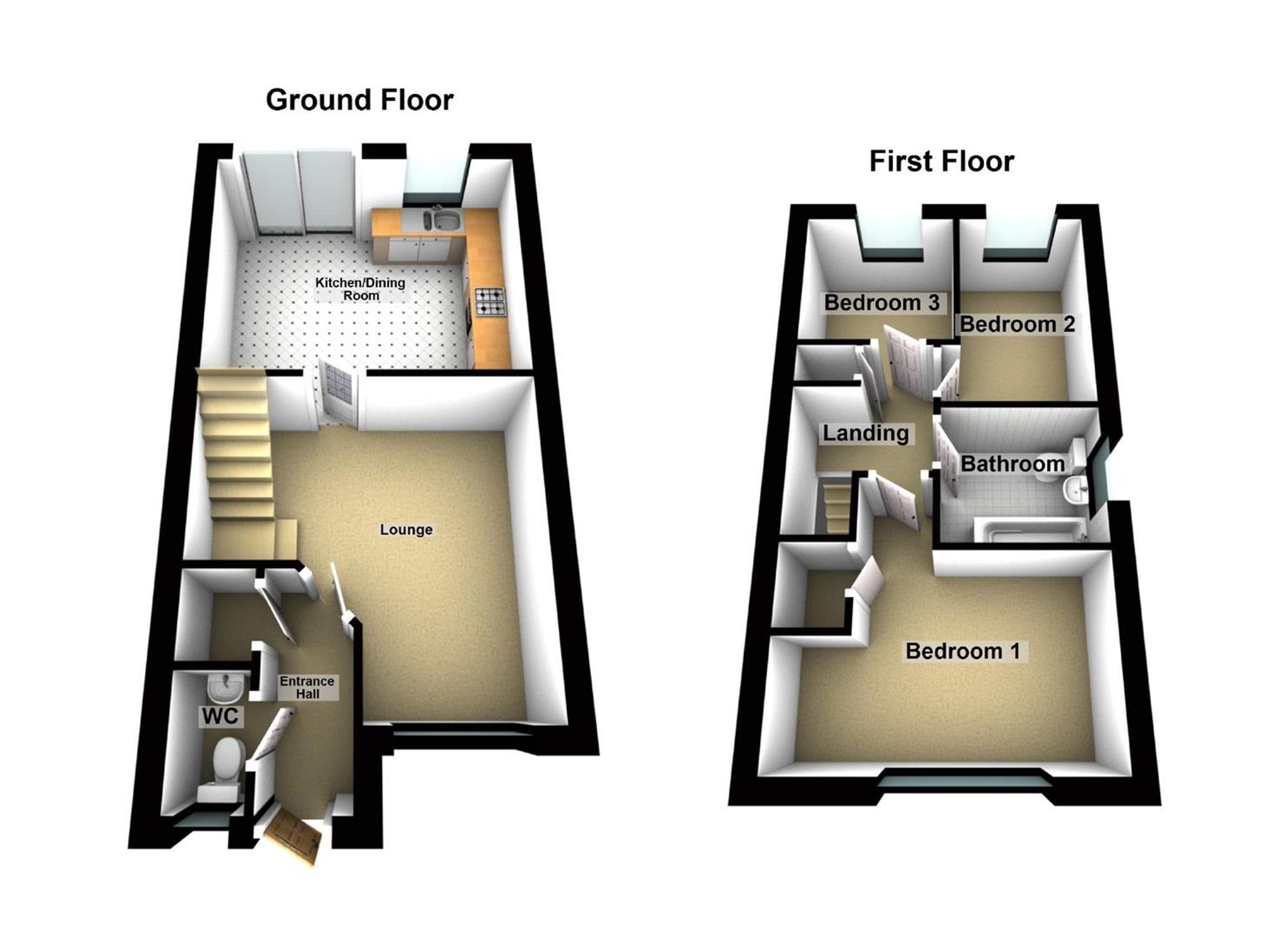 1 Butterfields, Wellingborough floorplan