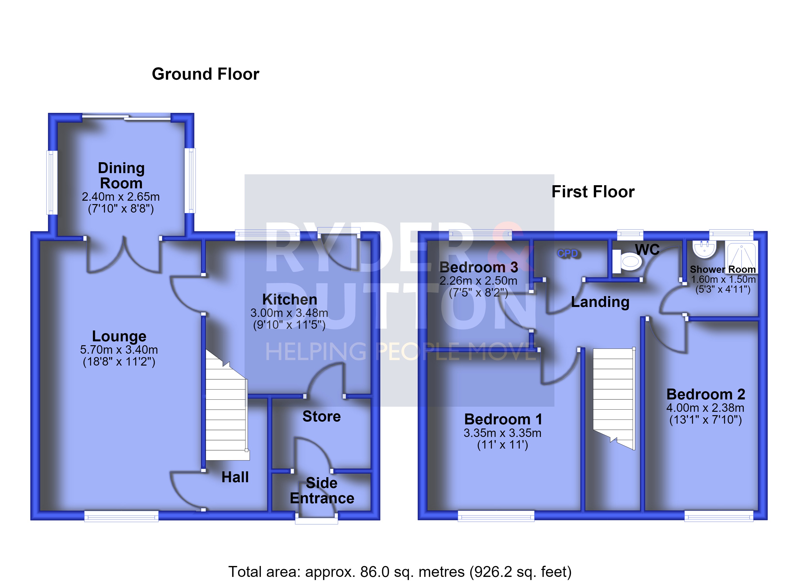 3, Gilpin Walk, Manchester floorplan