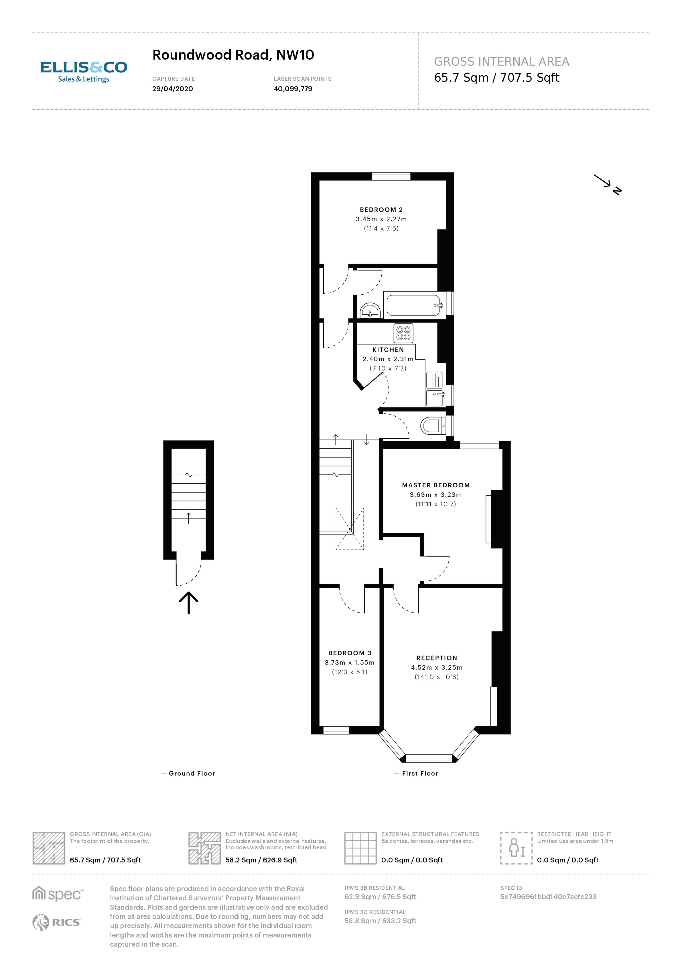 82A, Roundwood Road, London floorplan