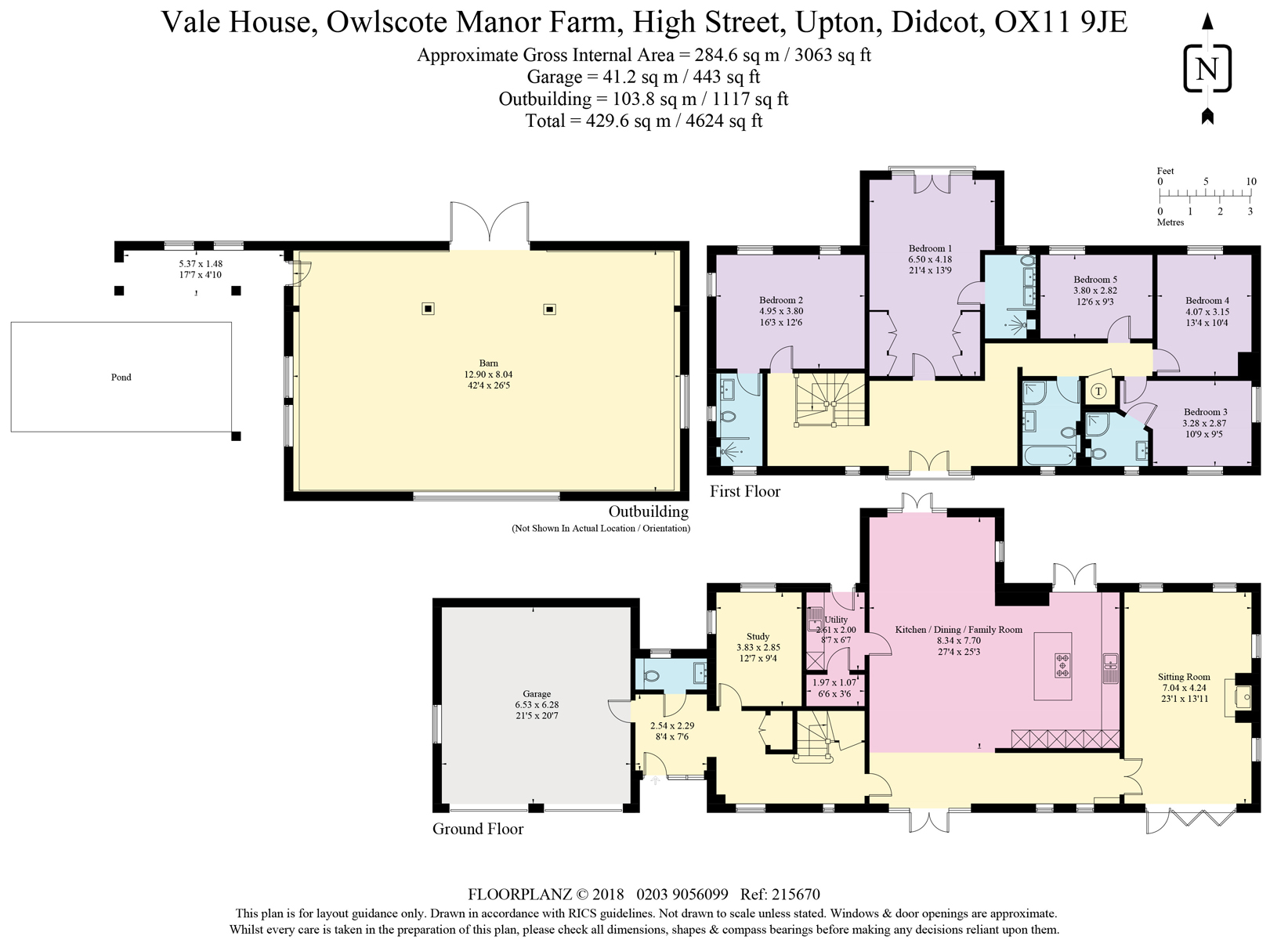 5 Bedrooms Detached house for sale in Vale House, Upton OX11