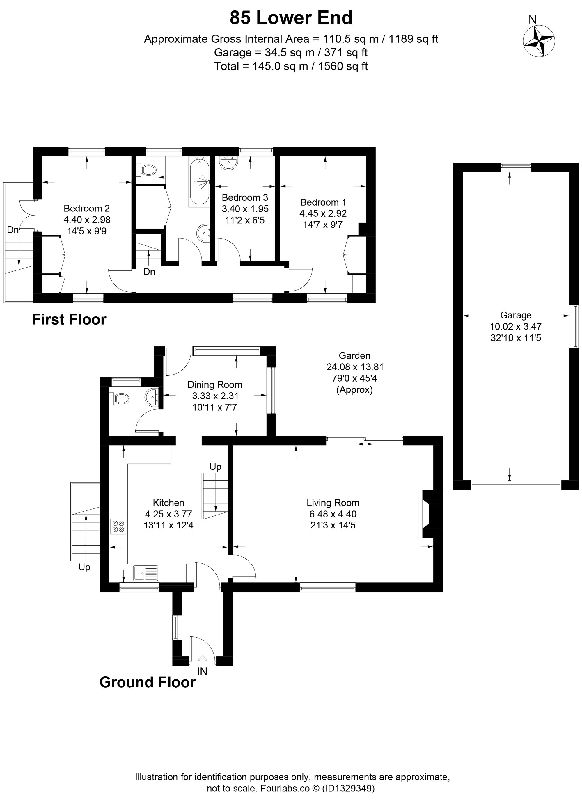 85 Lower End, Witney floorplan