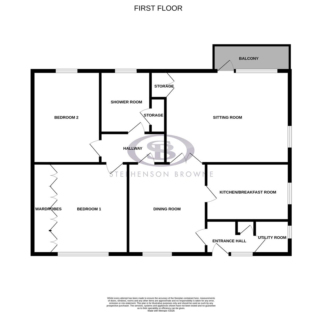 8 Mere Court, Sandbach Road North, Alsager floorplan