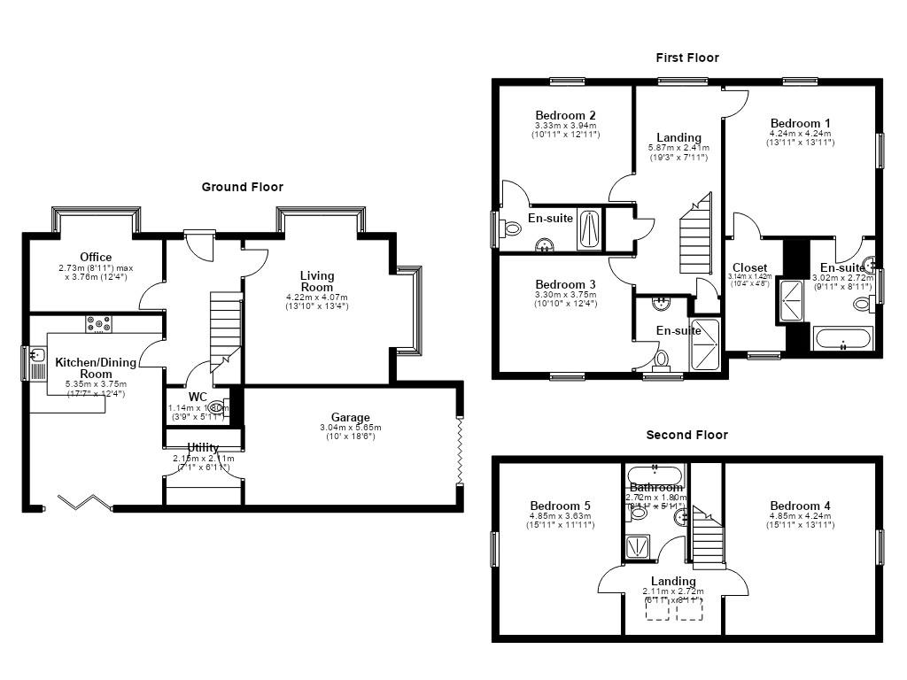 1, Huntington Close, Preston floorplan