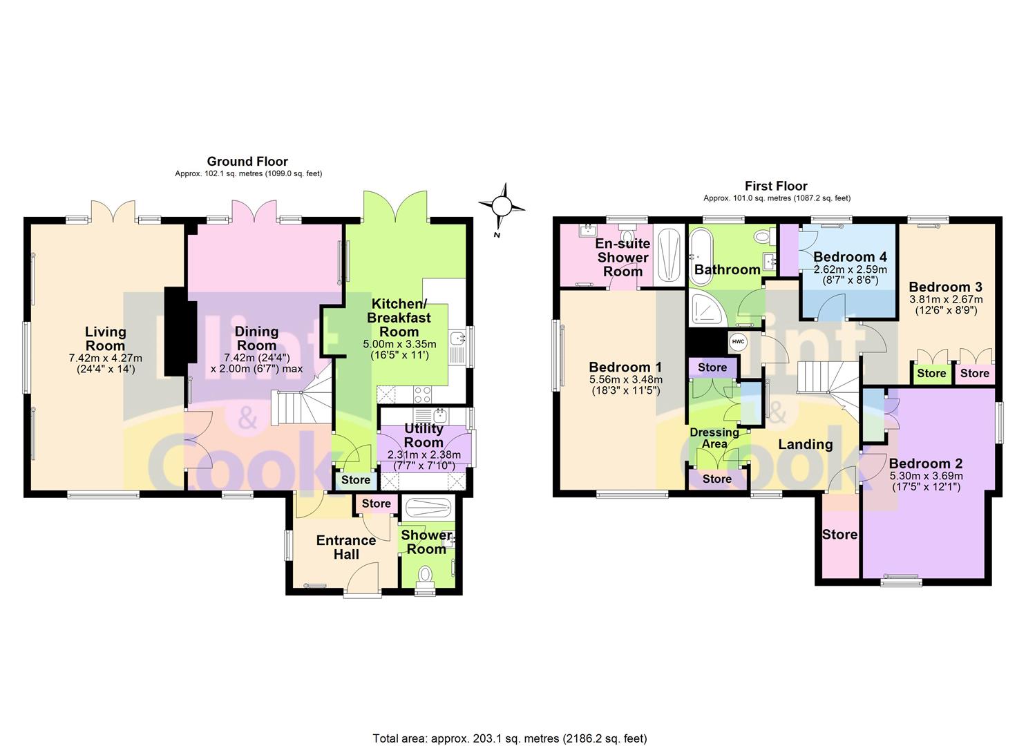 Oak Lodge, Belmont, Hereford floorplan