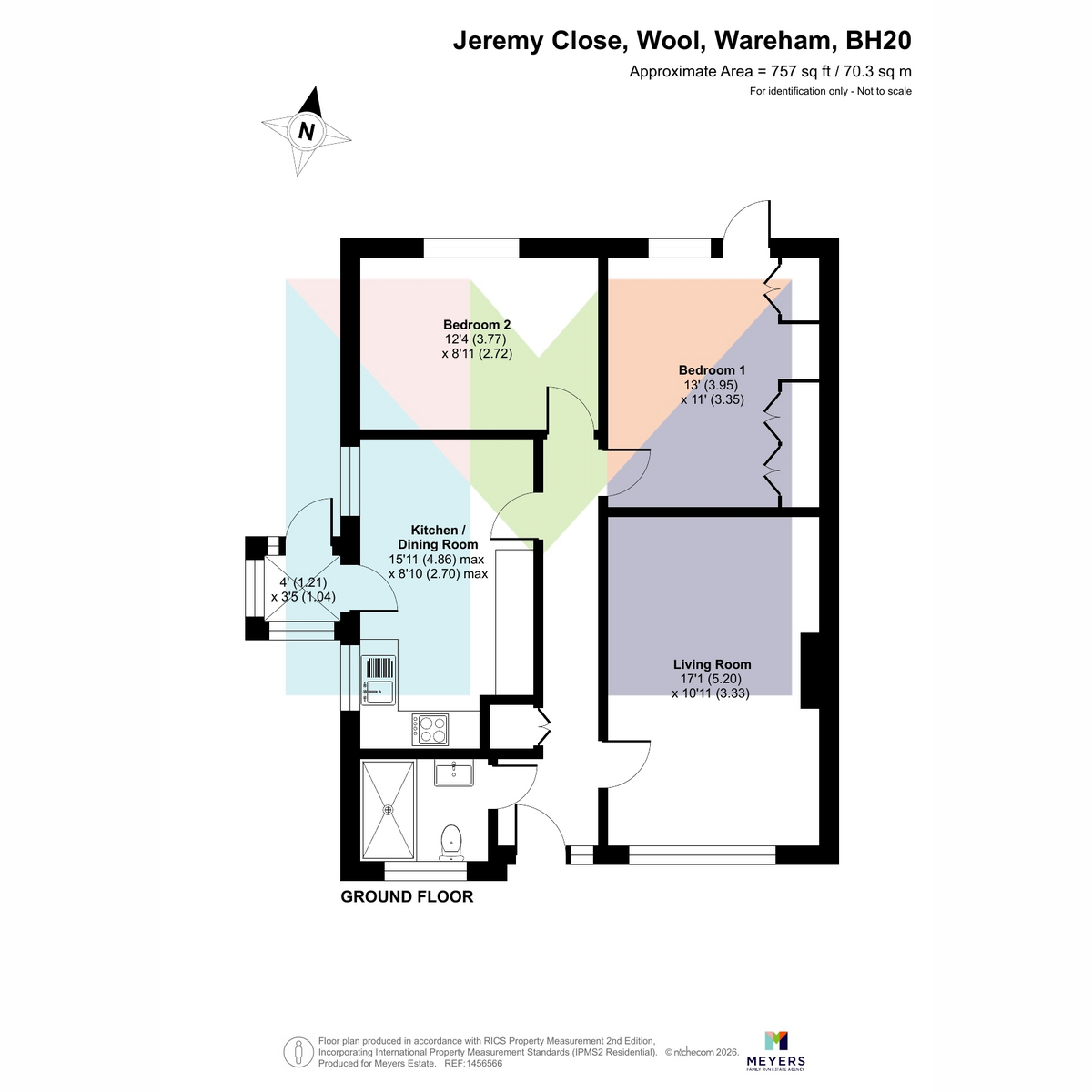 1, Jeremy Close, Wareham floorplan
