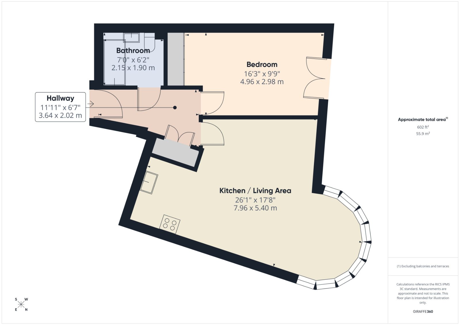 Flat 26 Thames Edge Court,, Clarence Street, Staines-Upon-Thames floorplan