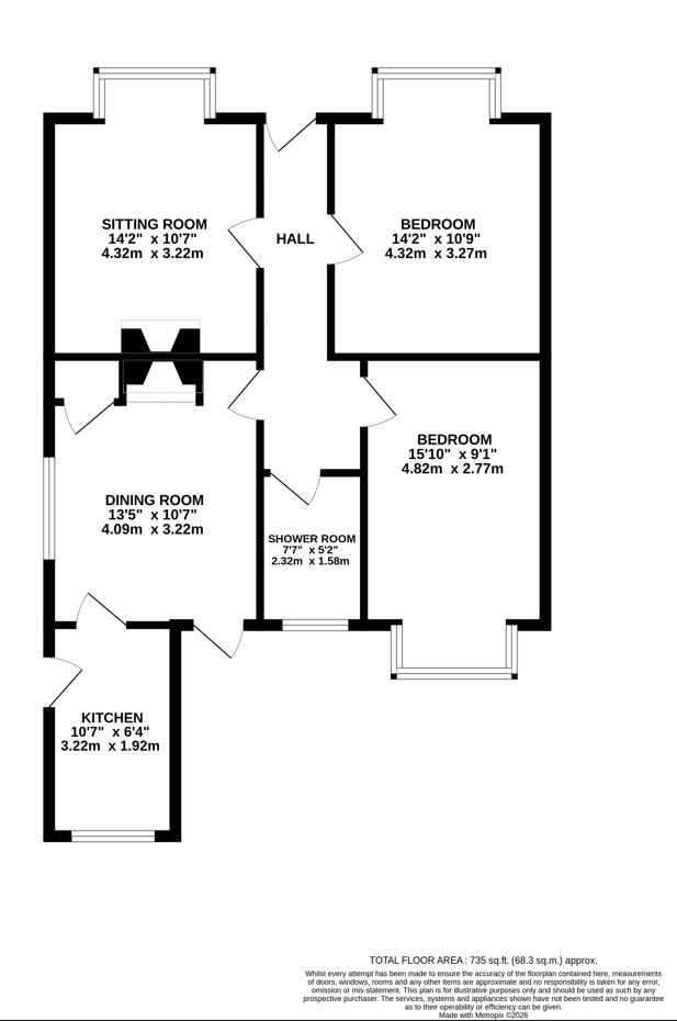 421, Canterbury Road, Ashford floorplan