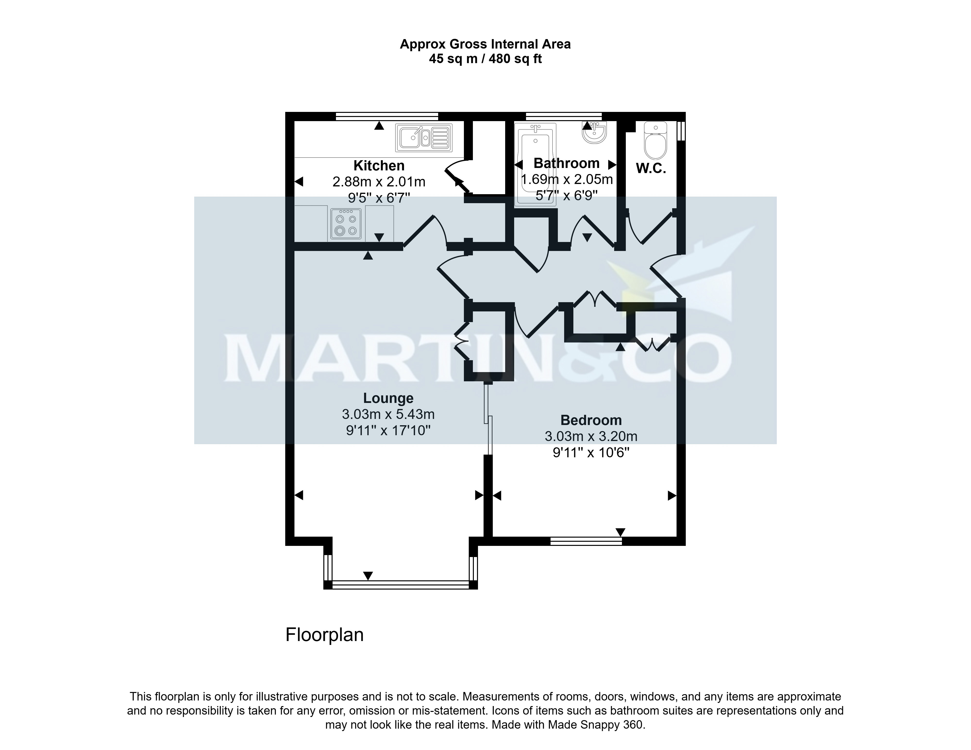 94, Skinner Street, Poole floorplan