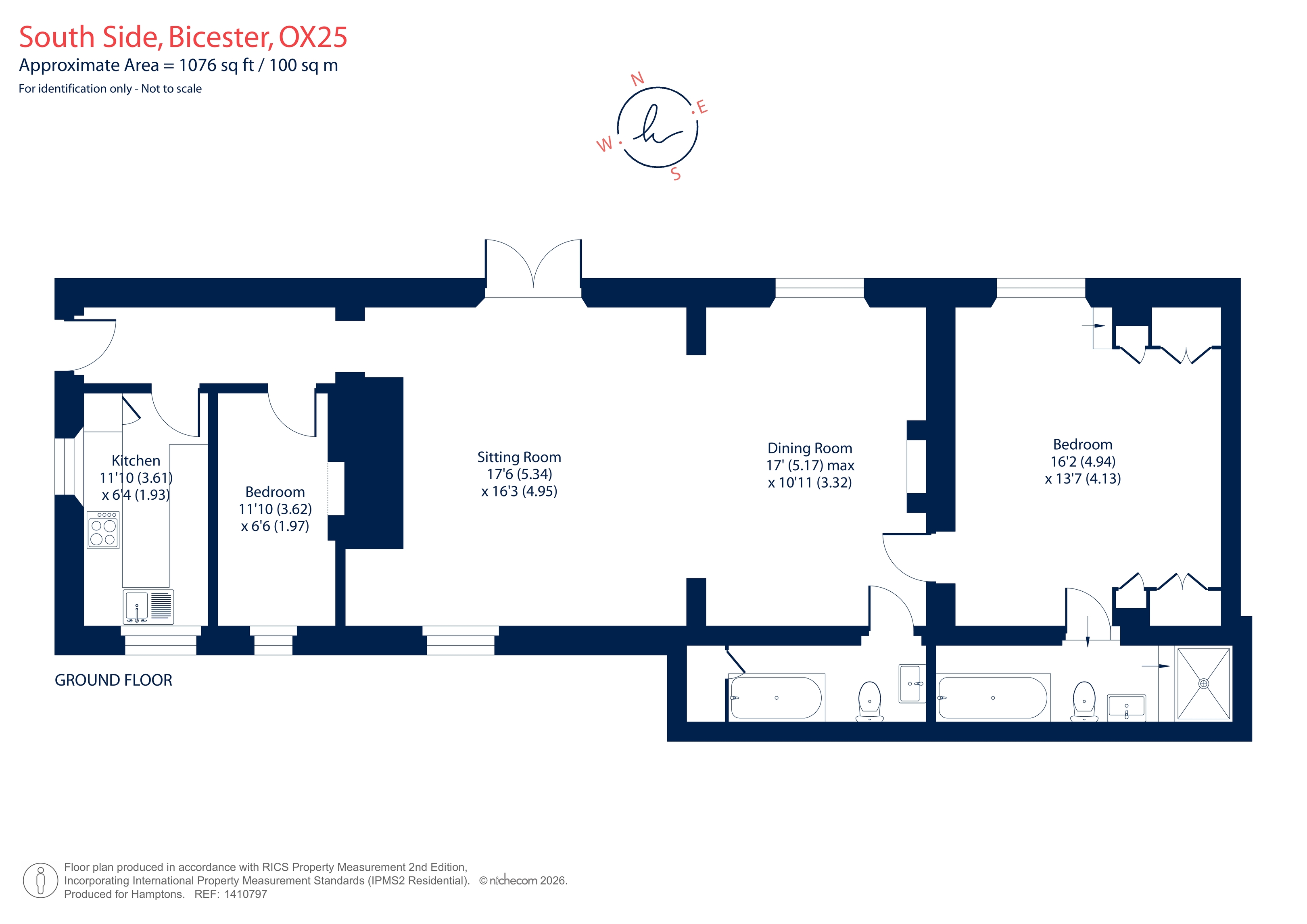 Flat 4, 5 Hill House, South Side, Steeple Aston floorplan