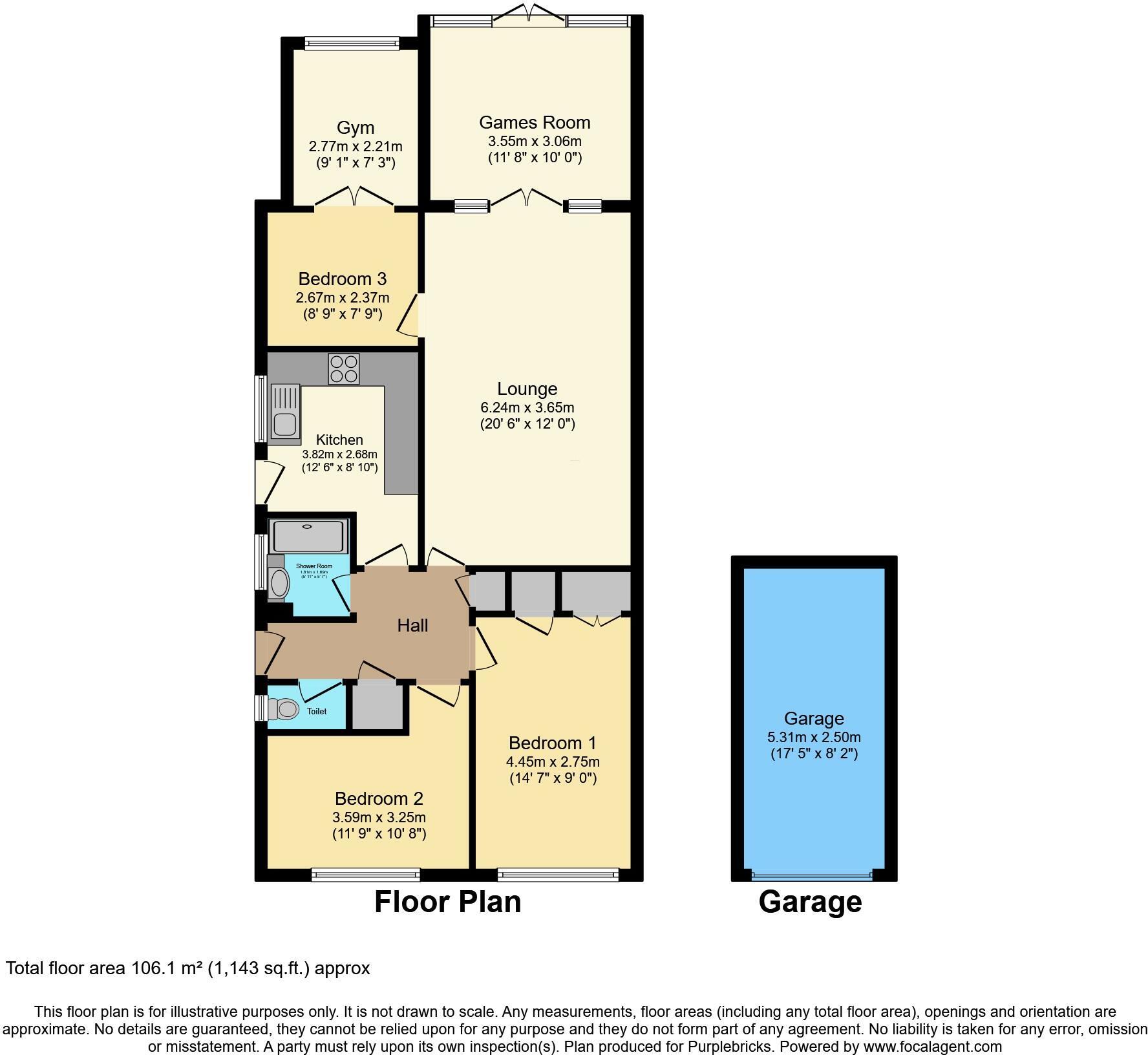 8, Ely Gardens, West Sussex floorplan