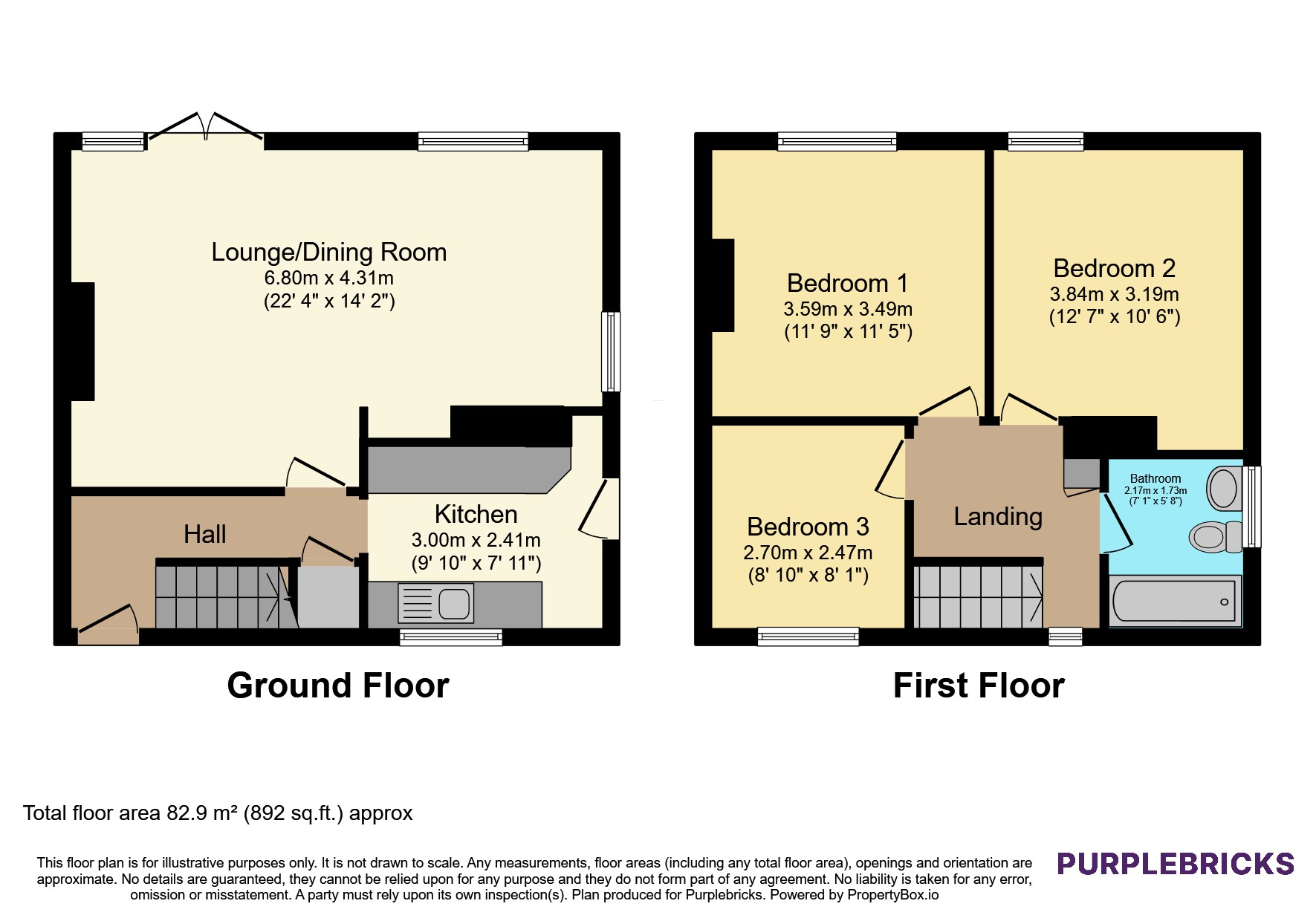 47, Garden Lane, Sutton-in-Ashfield floorplan