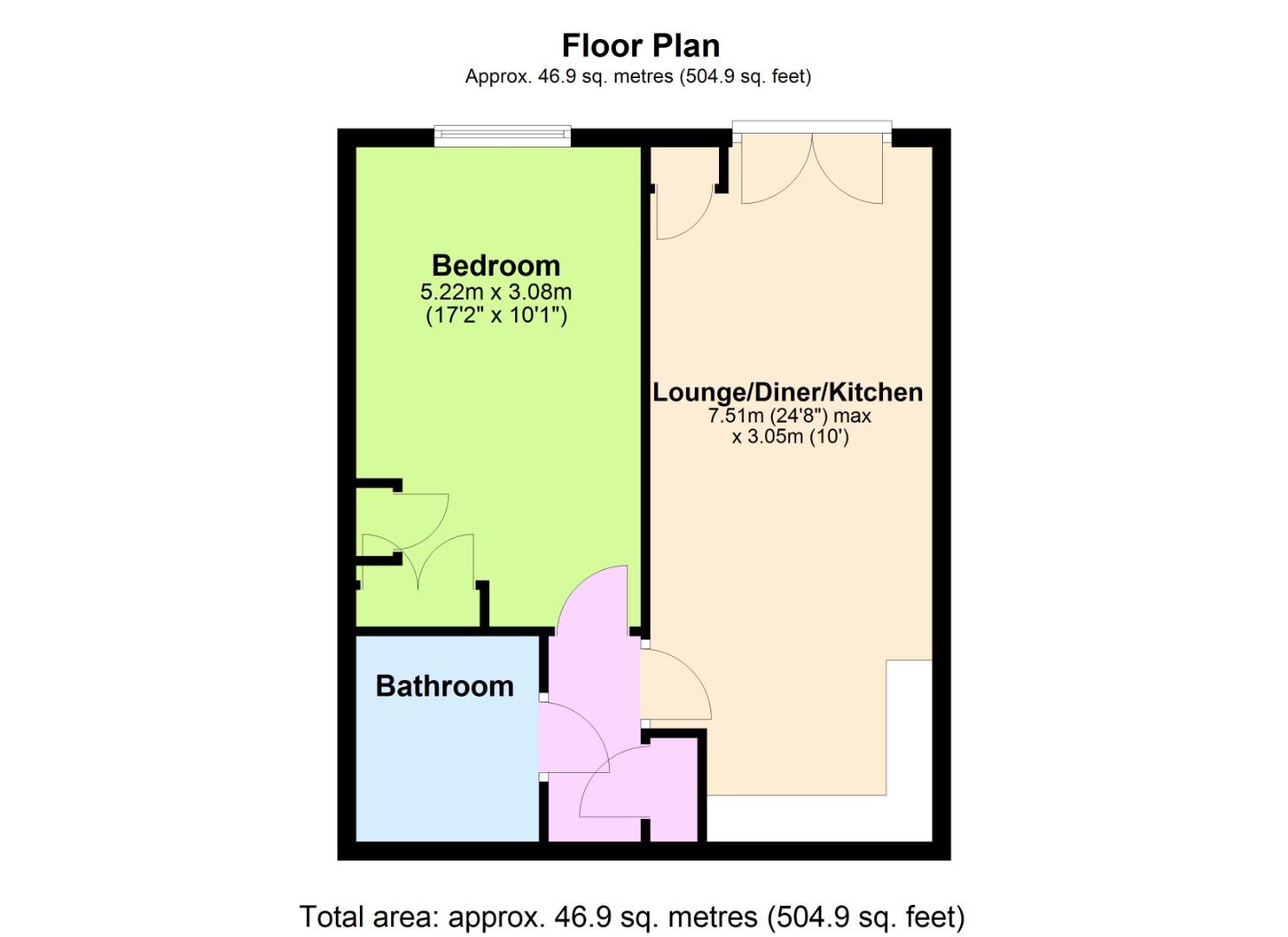 Flat 26, 9, The Upper Drive, Hove floorplan