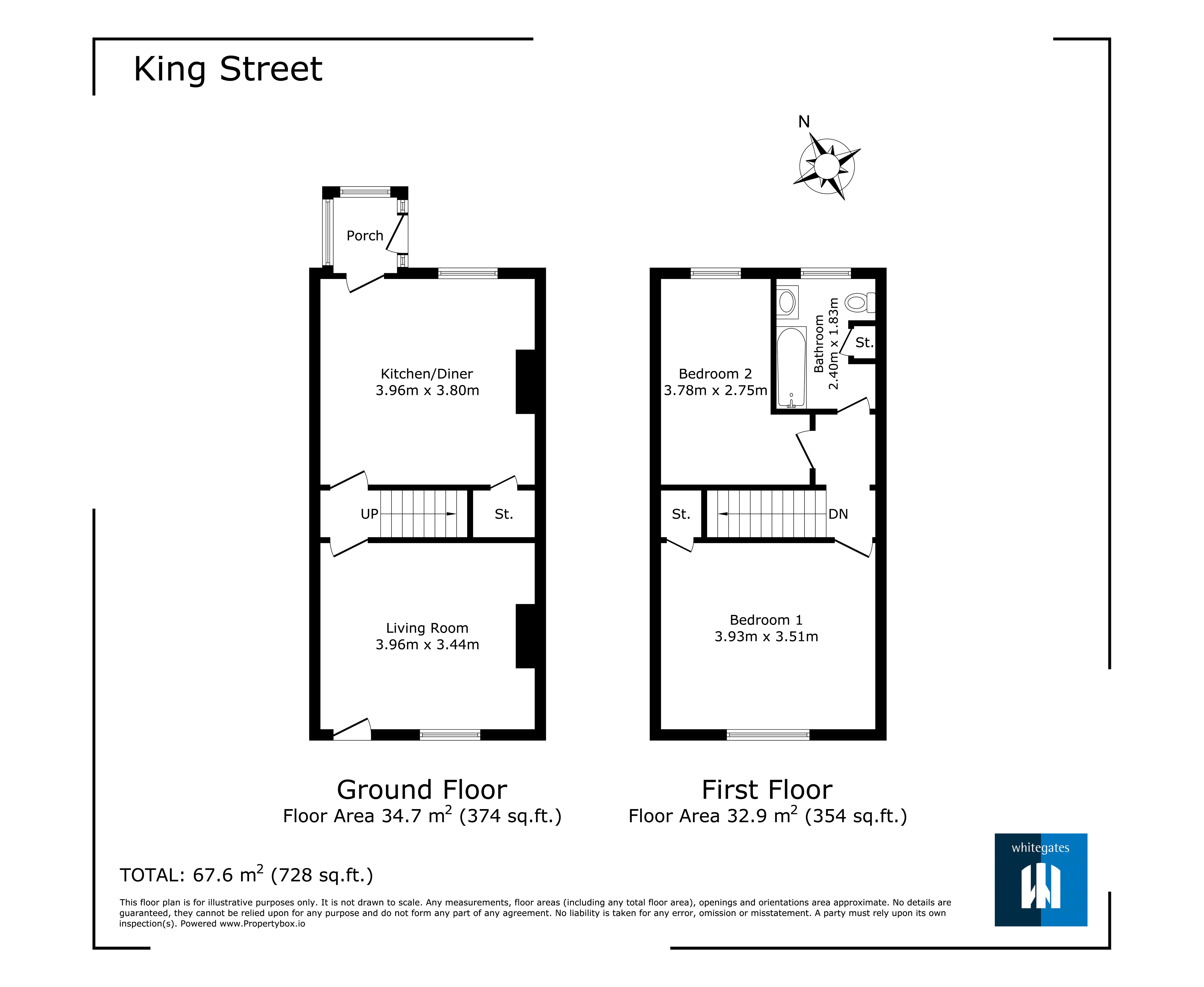 34, King Street, Castleford floorplan