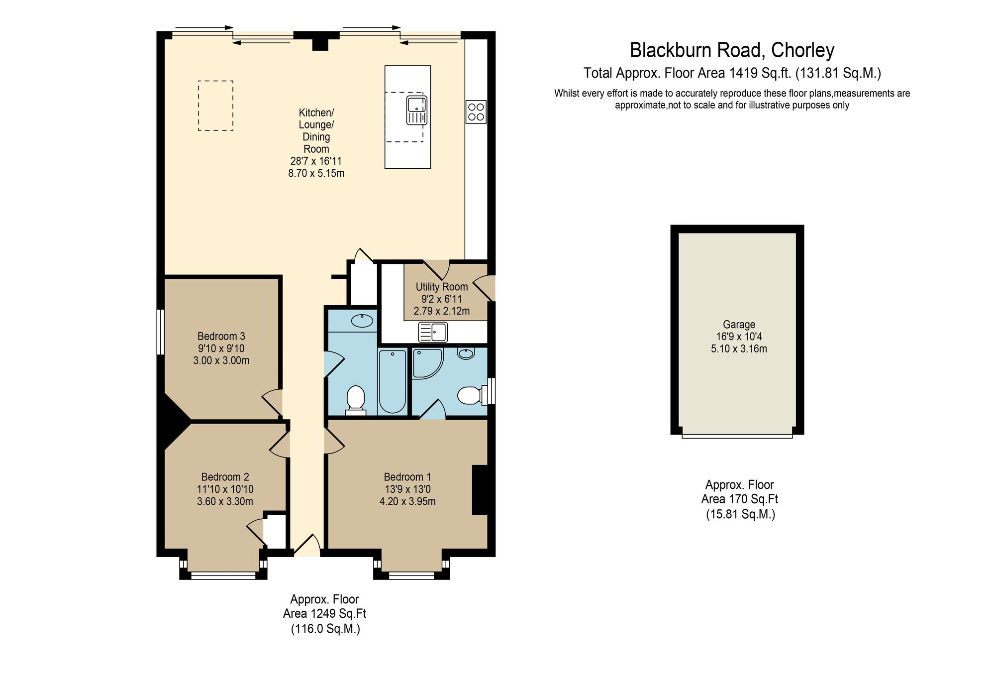 146 Blackburn Road, Chorley floorplan