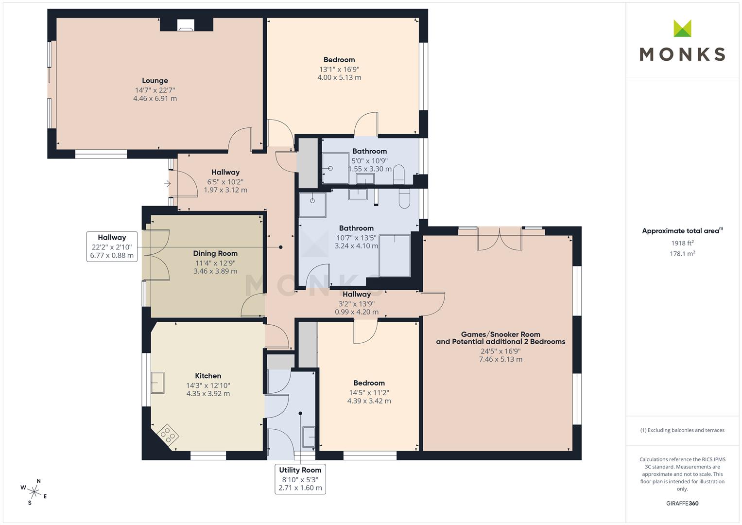 Trefwyns, Shrewsbury floorplan