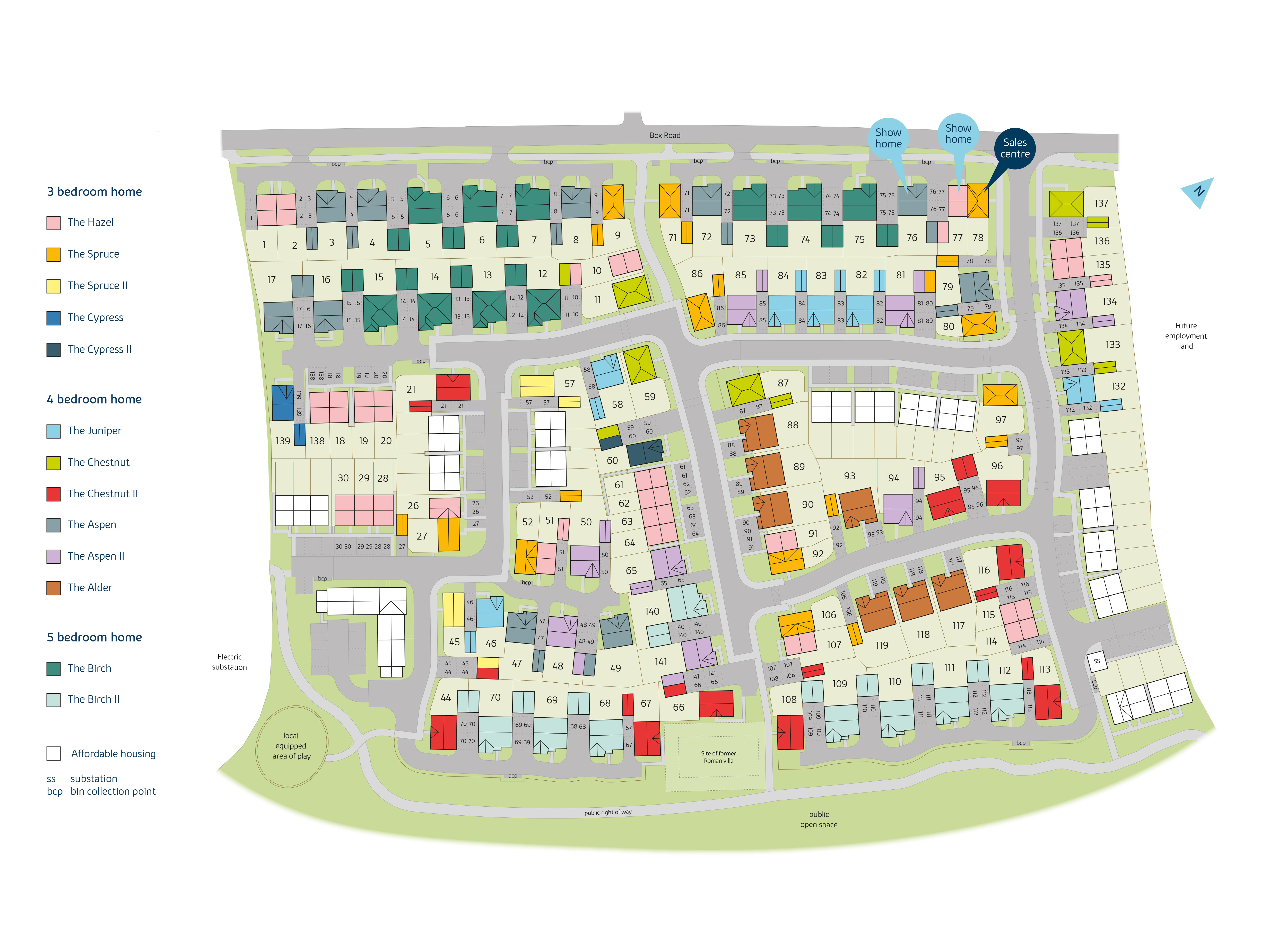 New home, 3 bed semidetached house for sale in "The Hazel v2" at Box