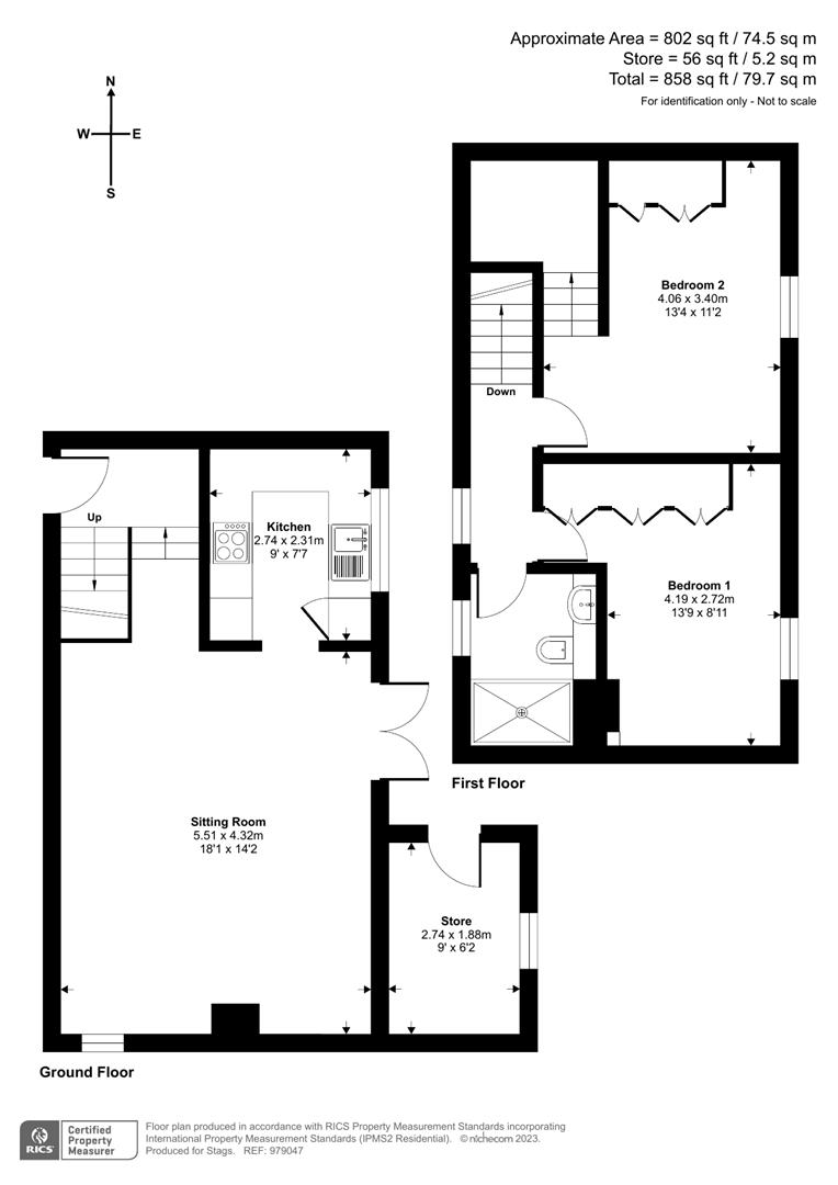 Angel Cottage, Honiton floorplan
