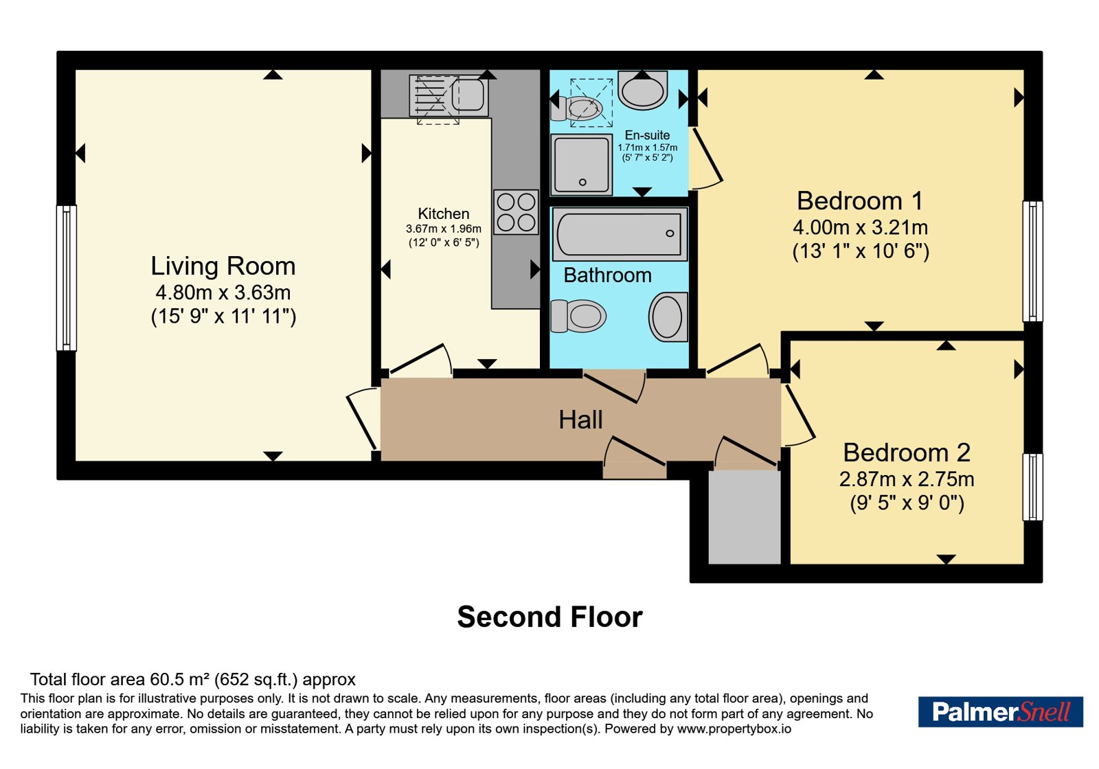 Flat 11, 22-24,, Crabton Close Road, Dorset floorplan