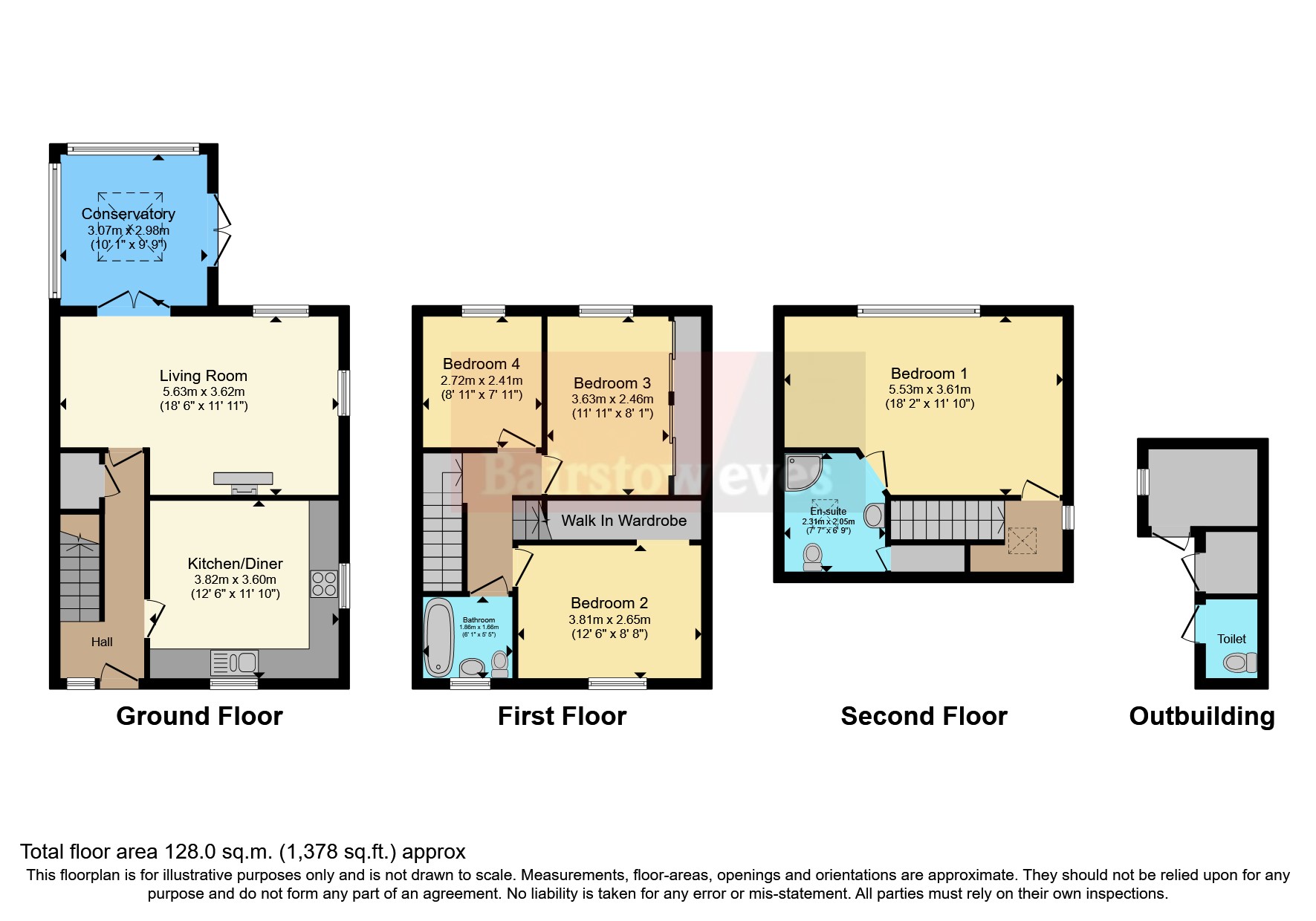 72, St. Johns Road, Romford floorplan