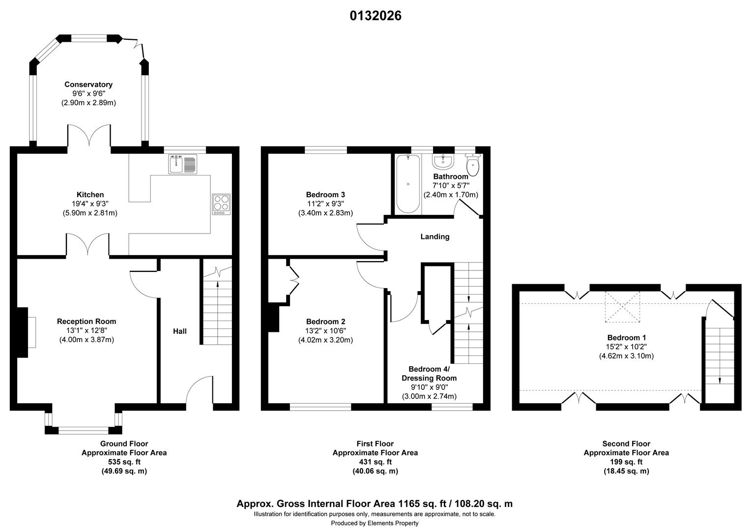3, Darlington Street, Hartlepool floorplan