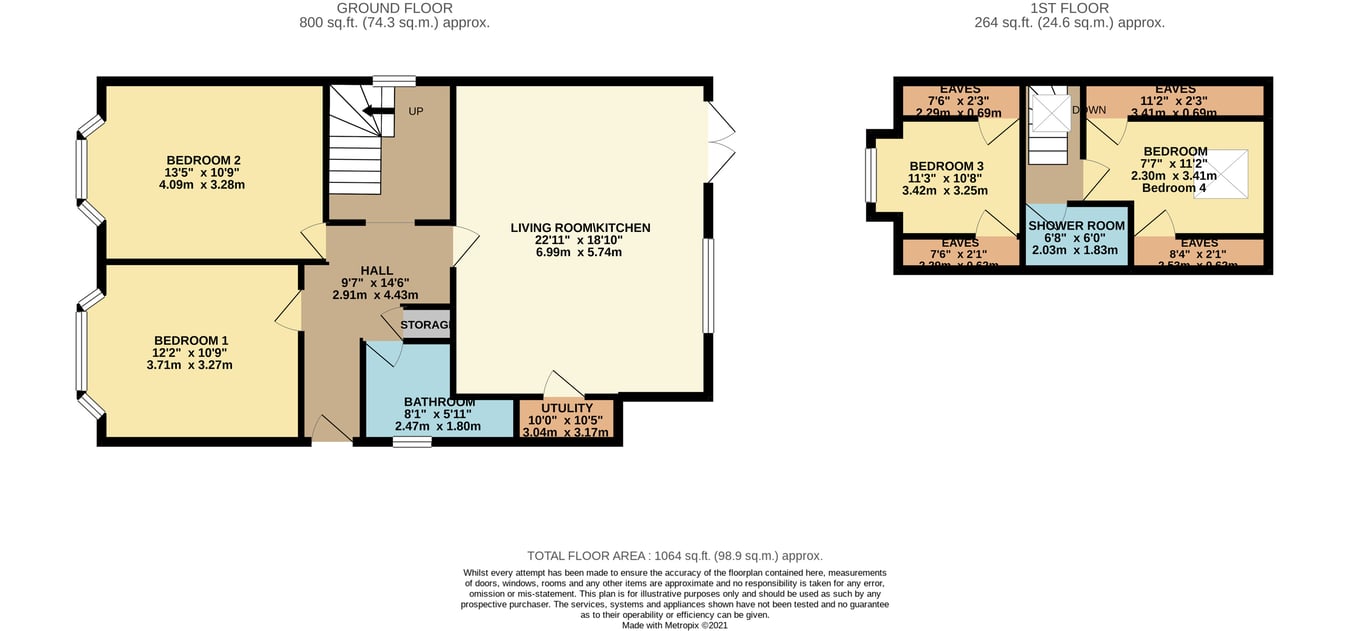 107, Wimborne Road West, Wimborne floorplan