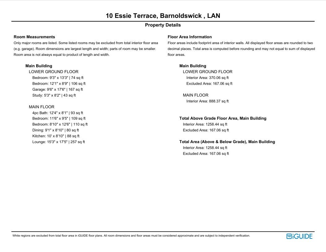 10, Essie Terrace, Lancashire floorplan