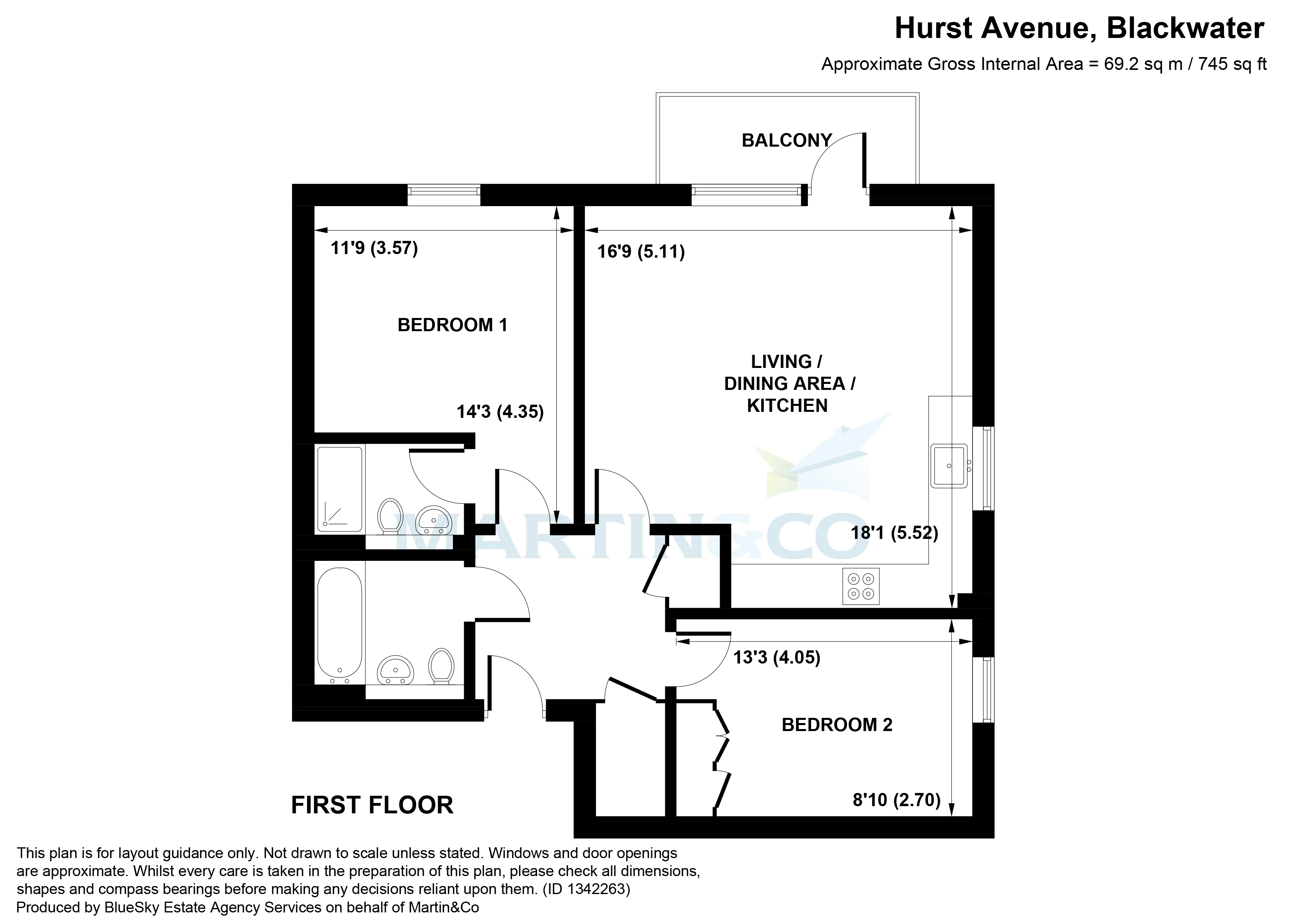 8, Crane House, Blackwater floorplan