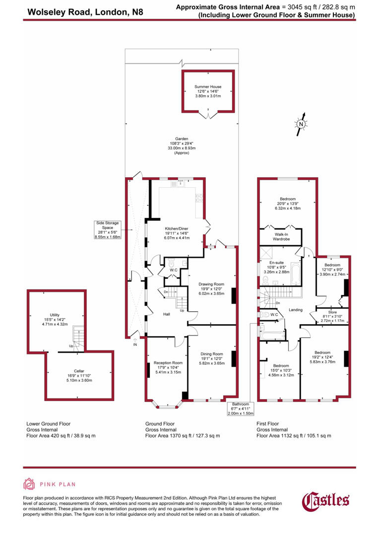 12, Wolseley Road, London floorplan