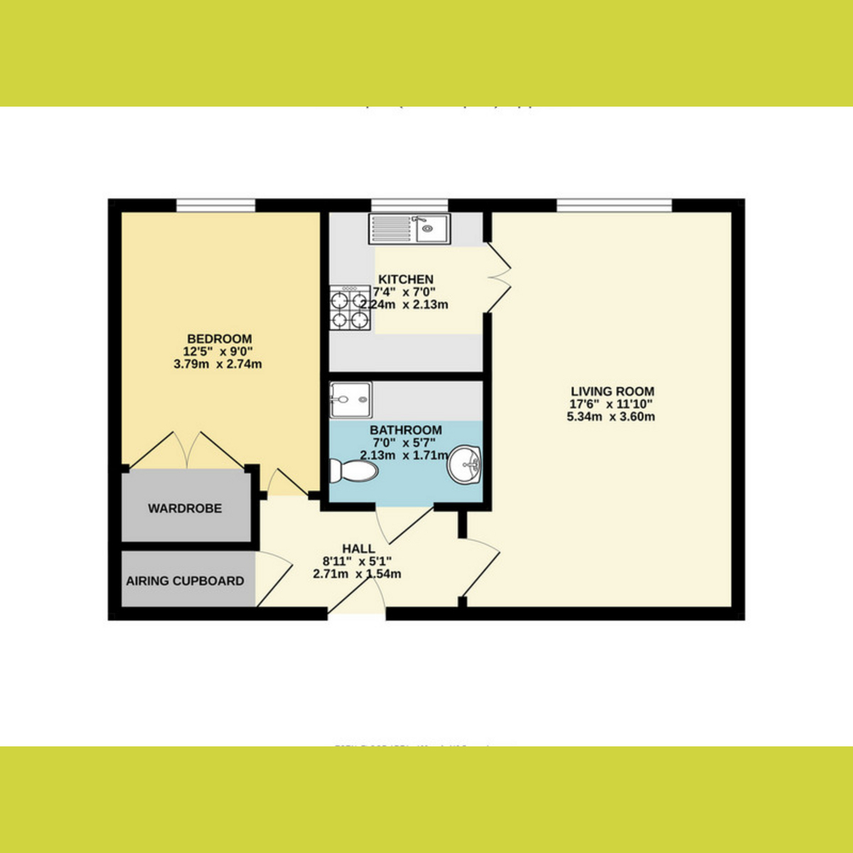 Flat Flat 1, Ormond House, Roche Close, Rochford floorplan