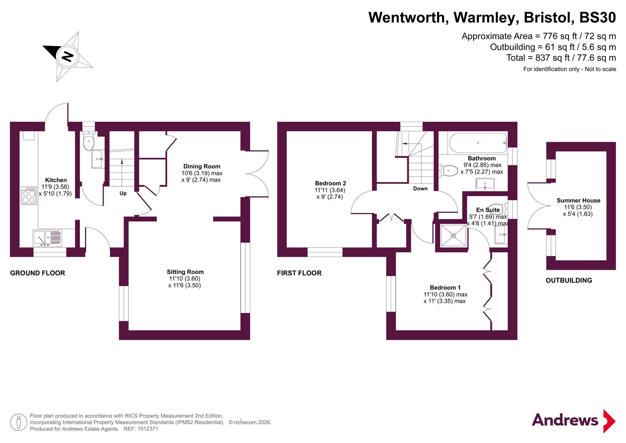 19, Wentworth, Bristol floorplan