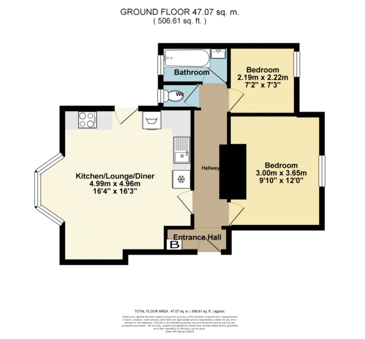 Flat 1B, 8, Ethelbert Road, Kent floorplan