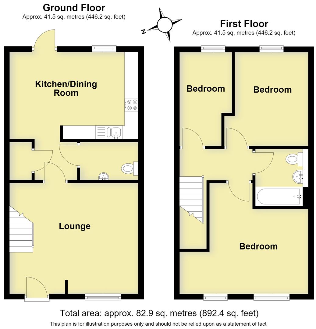 16, Yew Tree Way, Warwick floorplan