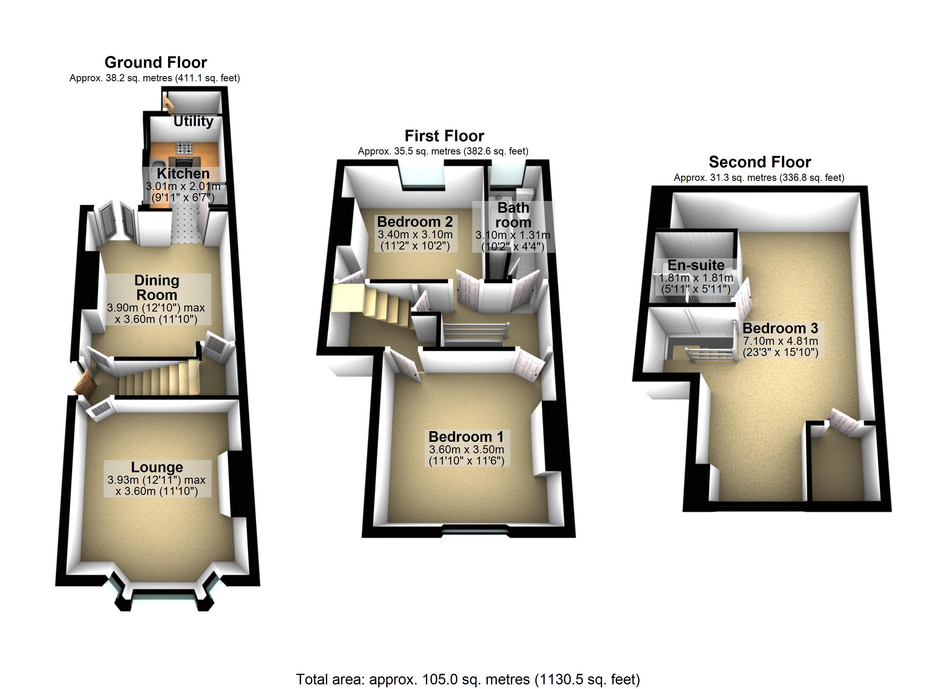 3 Bedrooms Terraced house for sale in Strathtay Road, Sheffield S11