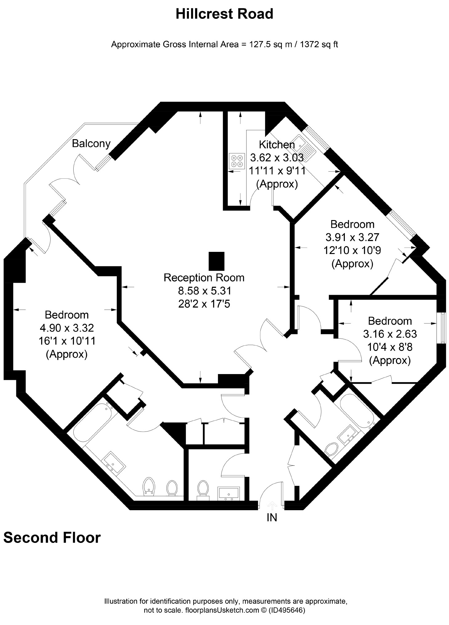 3 Bedrooms Flat to rent in Hillcrest Road, London W5