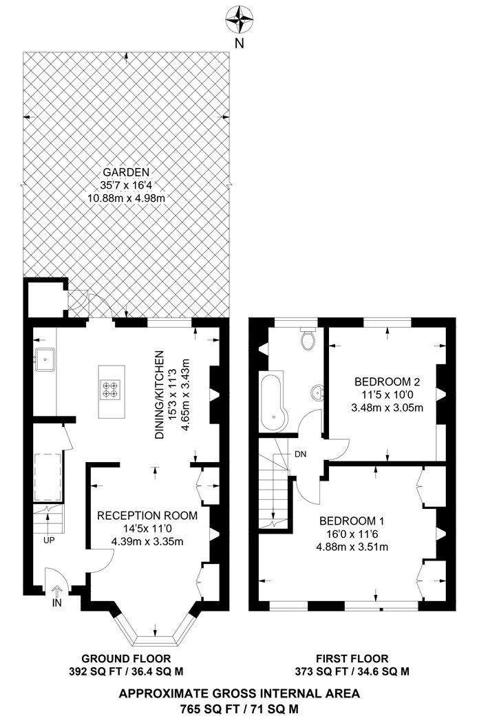 Jennings Road, East Dulwich floorplan
