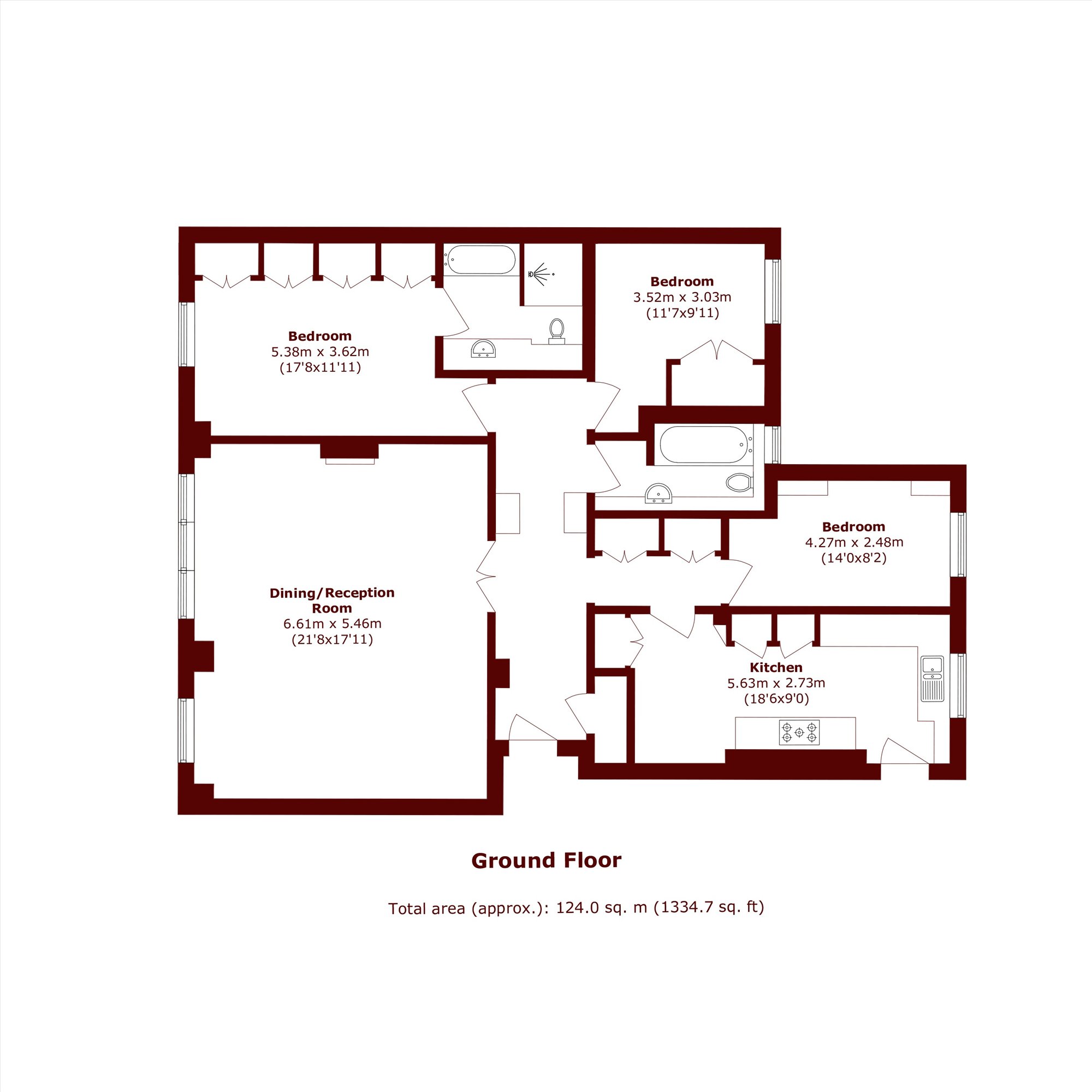 Flat 20, Duchess Of Bedford House, Duchess Of Bedfords Walk, London floorplan