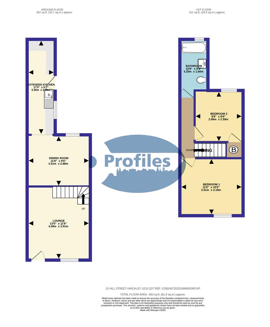 12, Hill Street, Hinckley floorplan