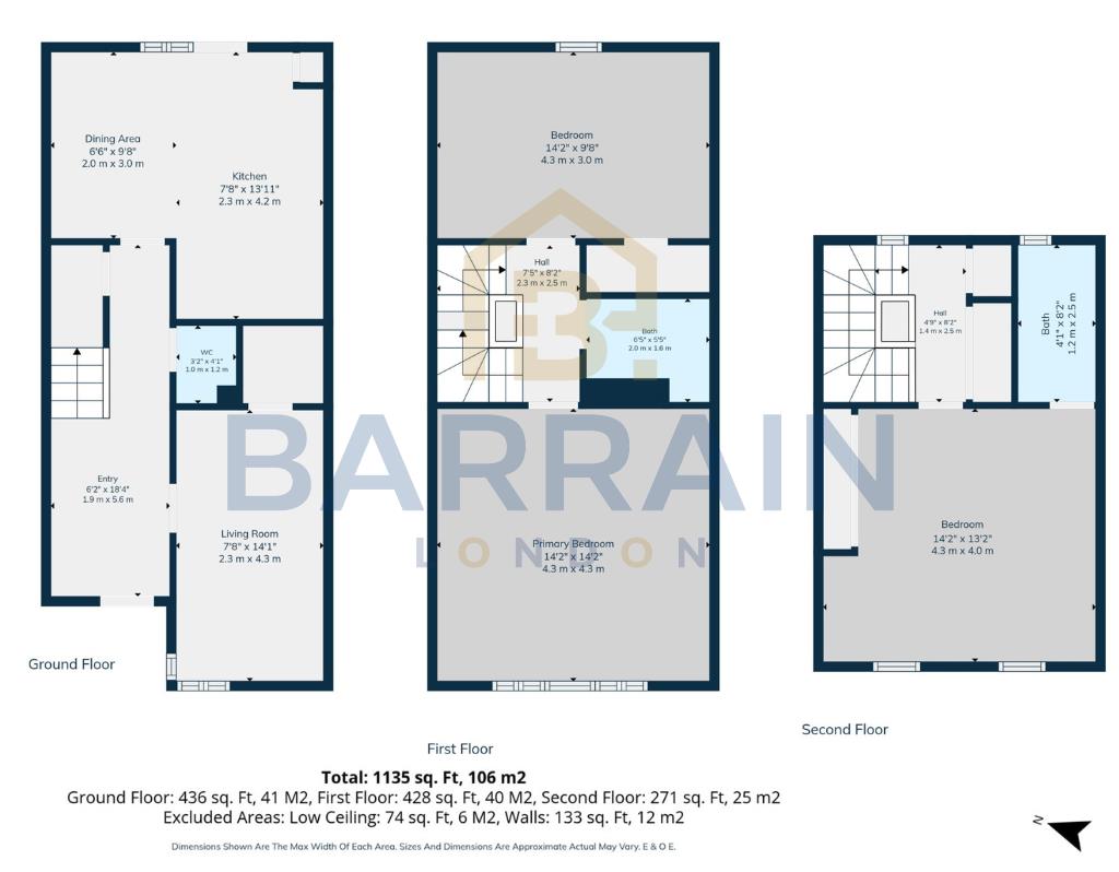 282, Manchester Road, London floorplan