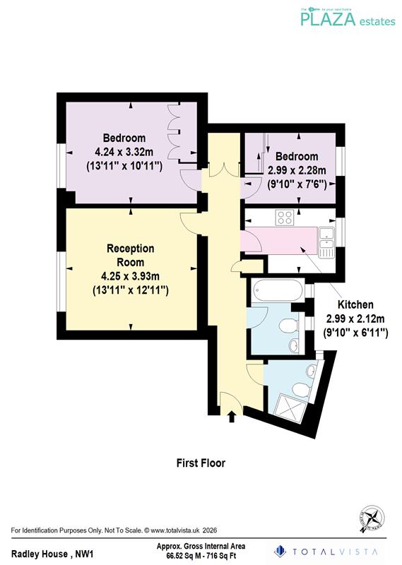 18, RADLEY HOUSE, PARK ROAD, London floorplan