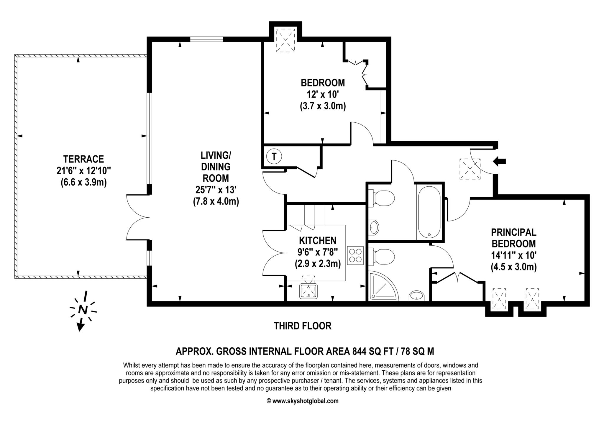 51 Manor Place, Bridge Street, Walton On Thames floorplan