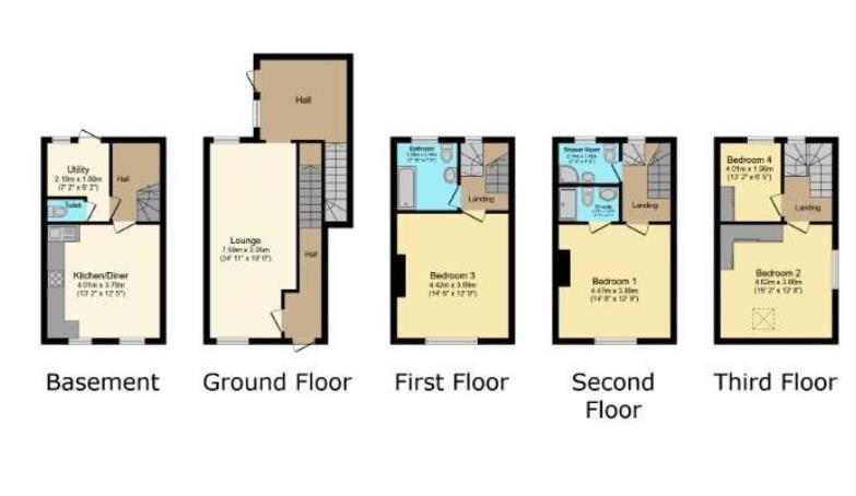13, Grosvenor Road, Aldershot floorplan