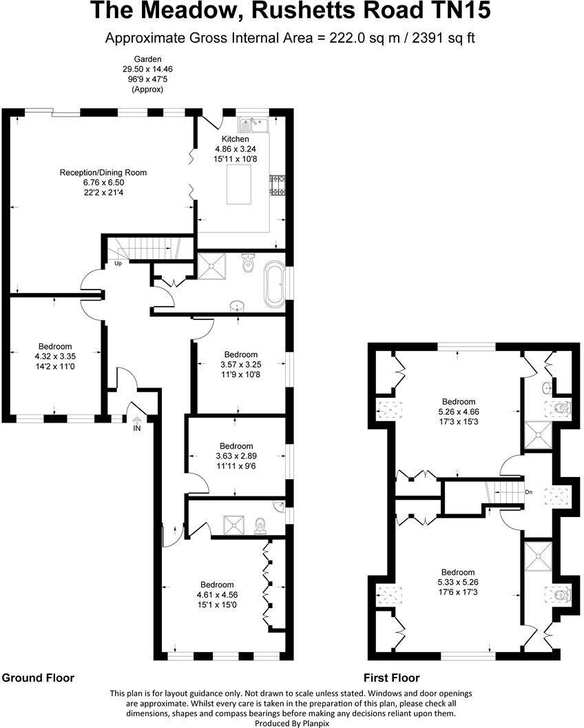 The Meadow, Rushetts Road, Sevenoaks floorplan