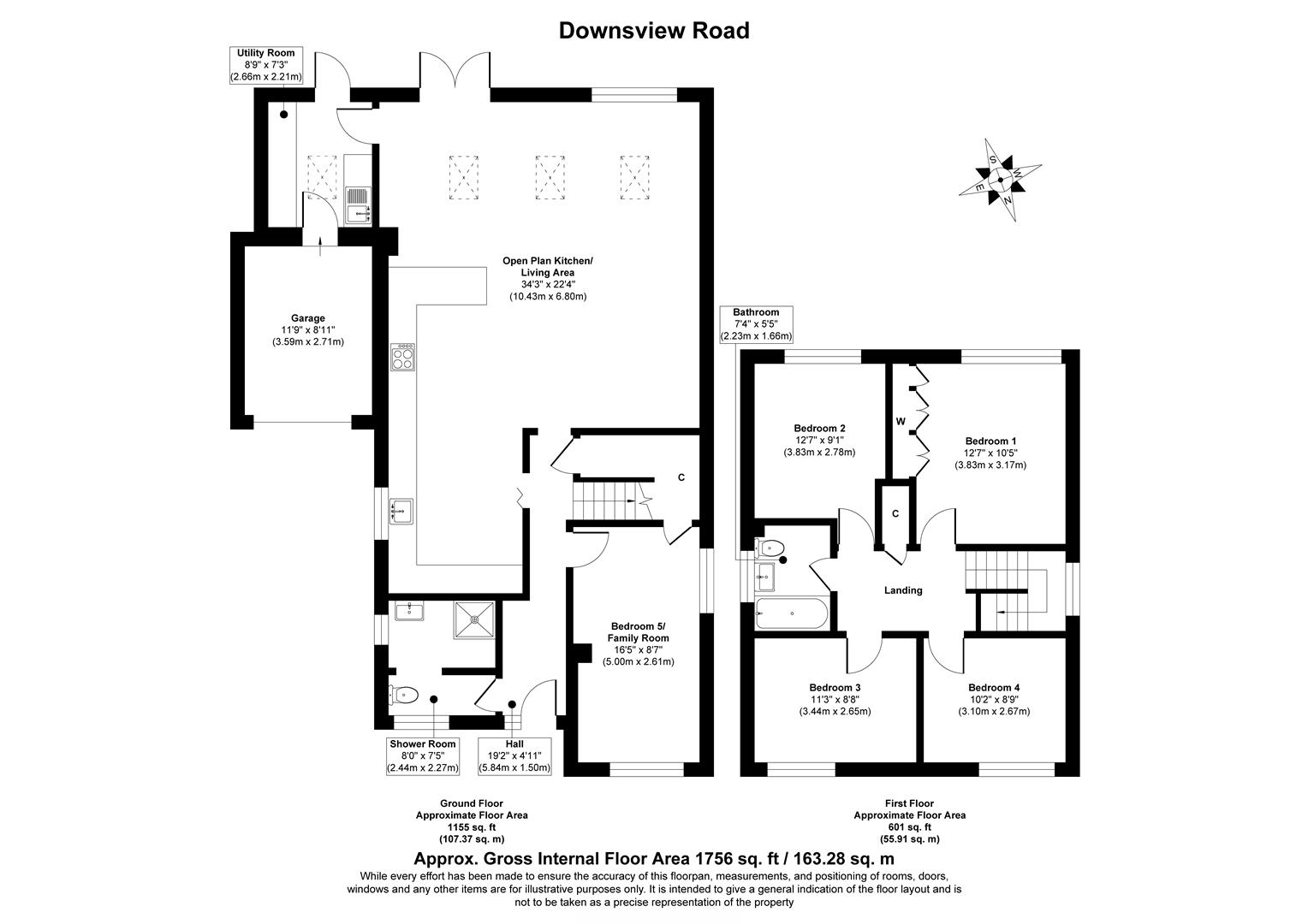 3, Downsview Road, Horsham floorplan