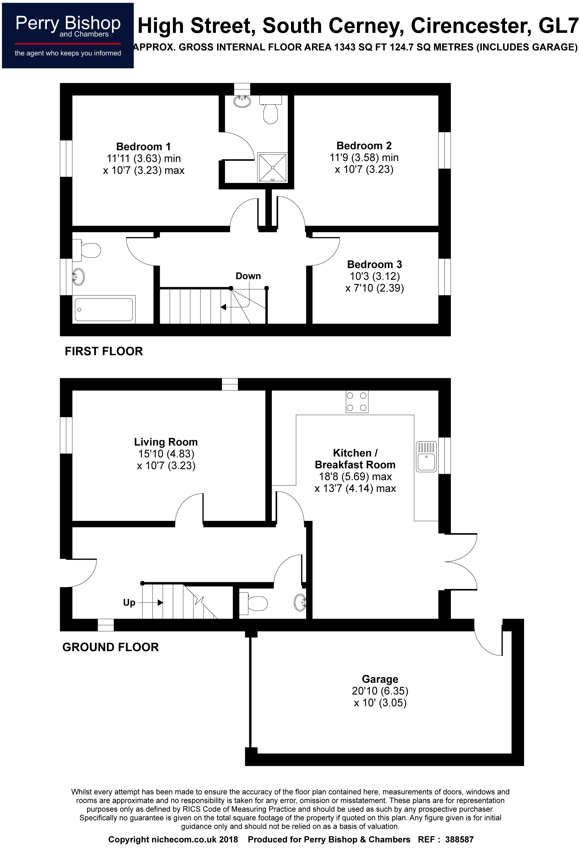 3 Bedrooms Detached house for sale in Berkeley Close, South Cerney, Cirencester GL7