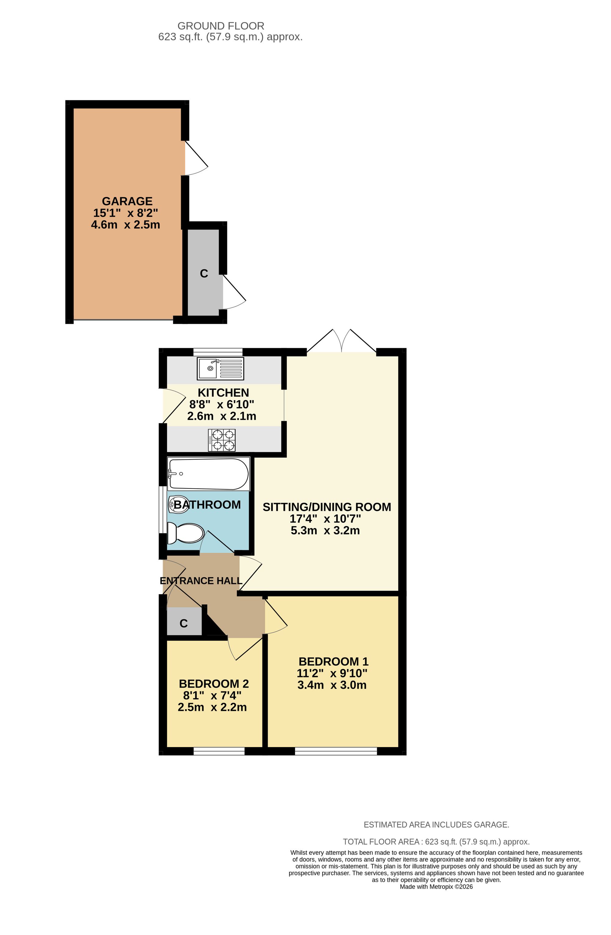 6 Lyddon Close, Wellington floorplan