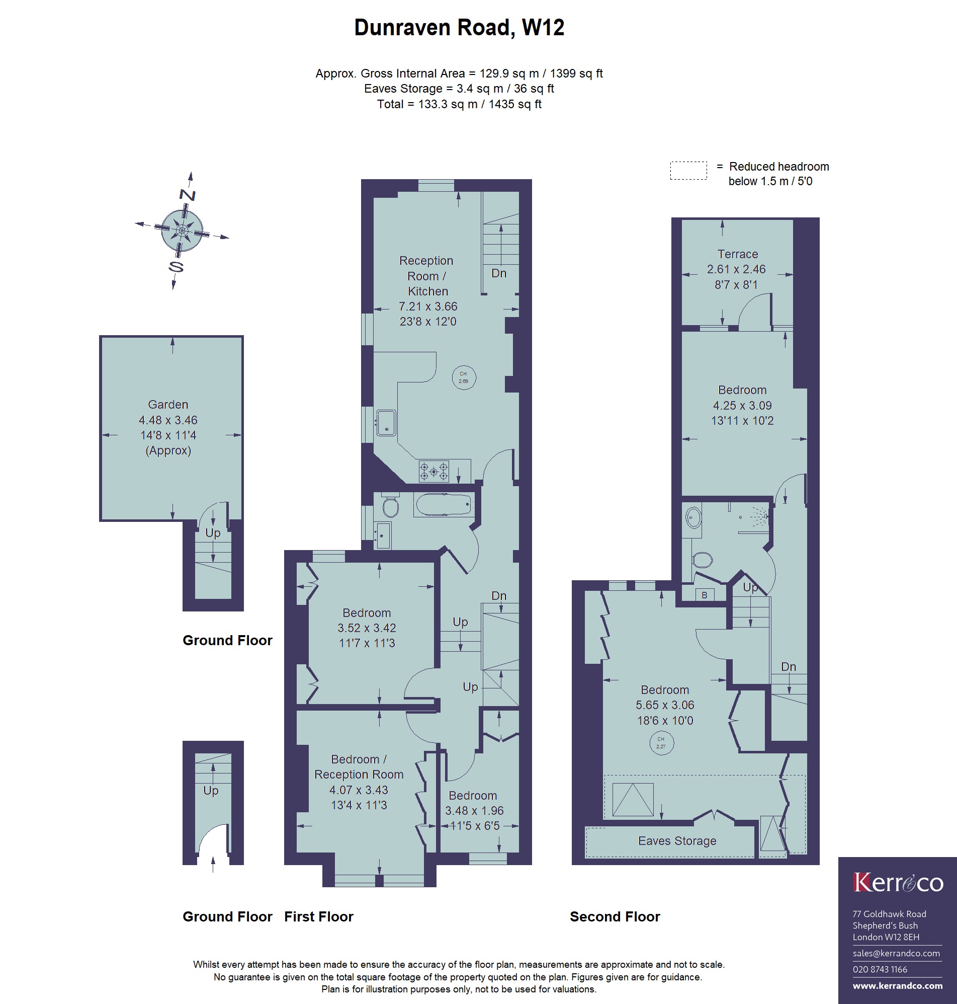 18A, Dunraven Road, Shepherd's Bush W12 floorplan